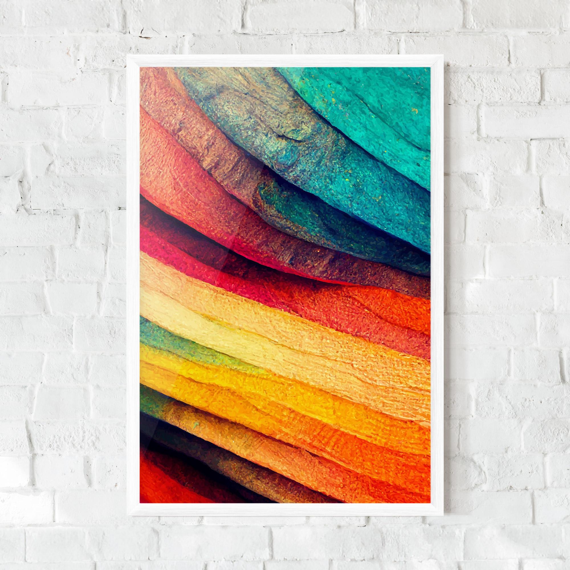 Gerahmte Poster Autumn Abstract Color mockup 0