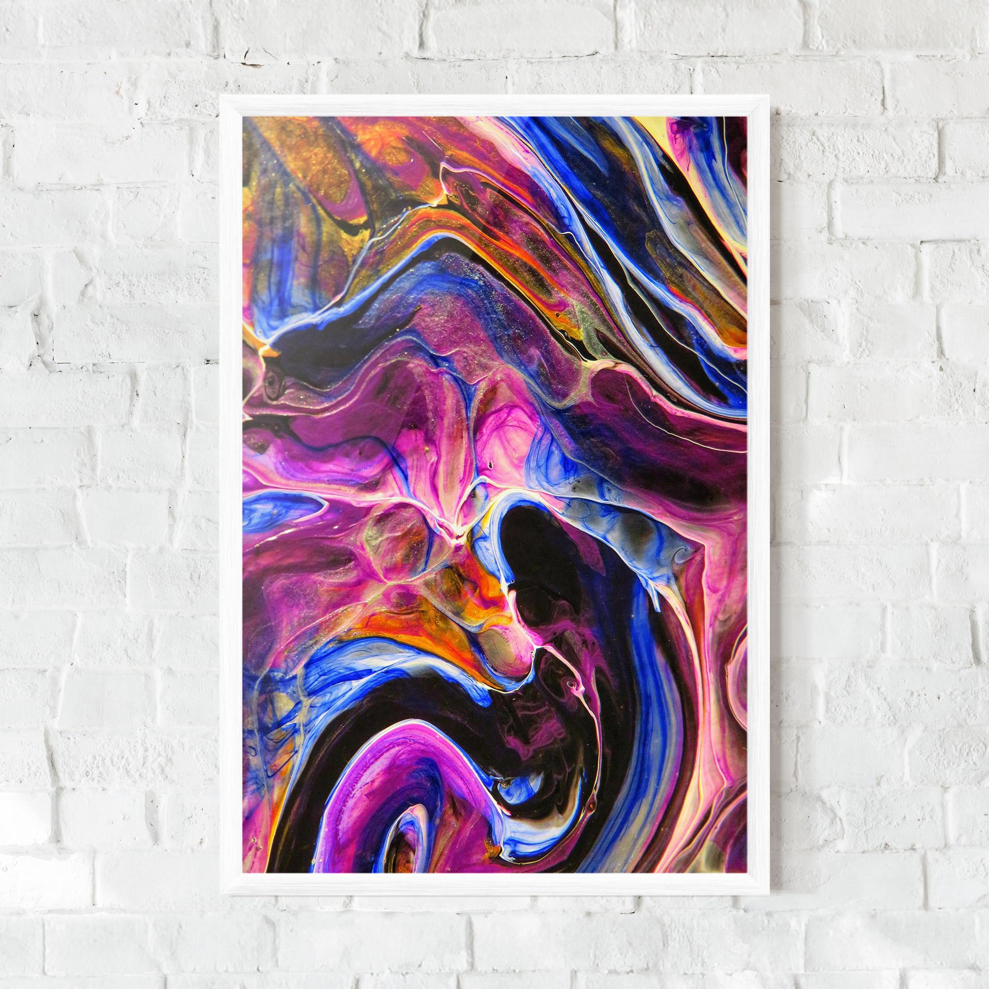 Gerahmte Poster Colourful Abstract Shades mockup 0