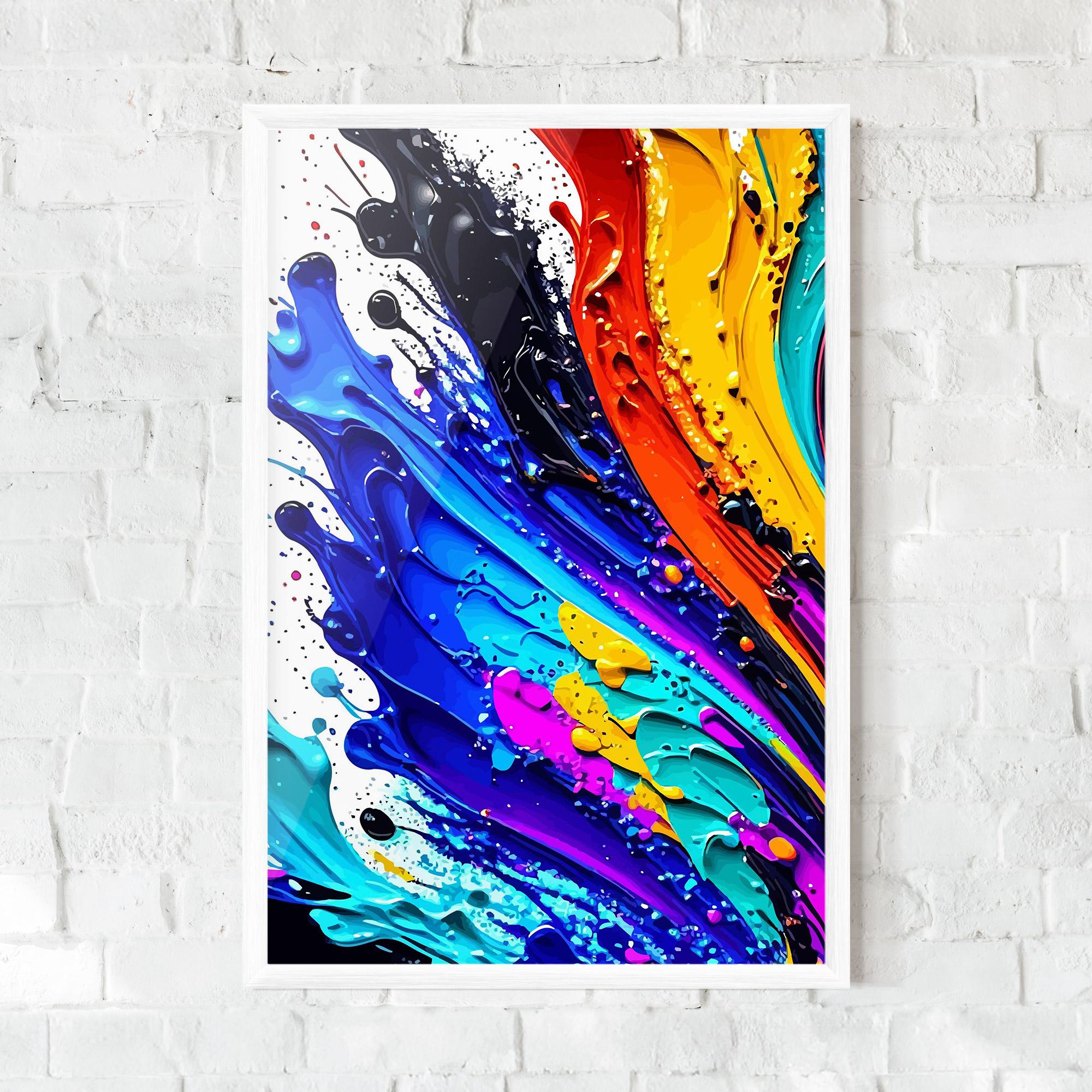 Gerahmte Poster Pretty Splash Color mockup 0