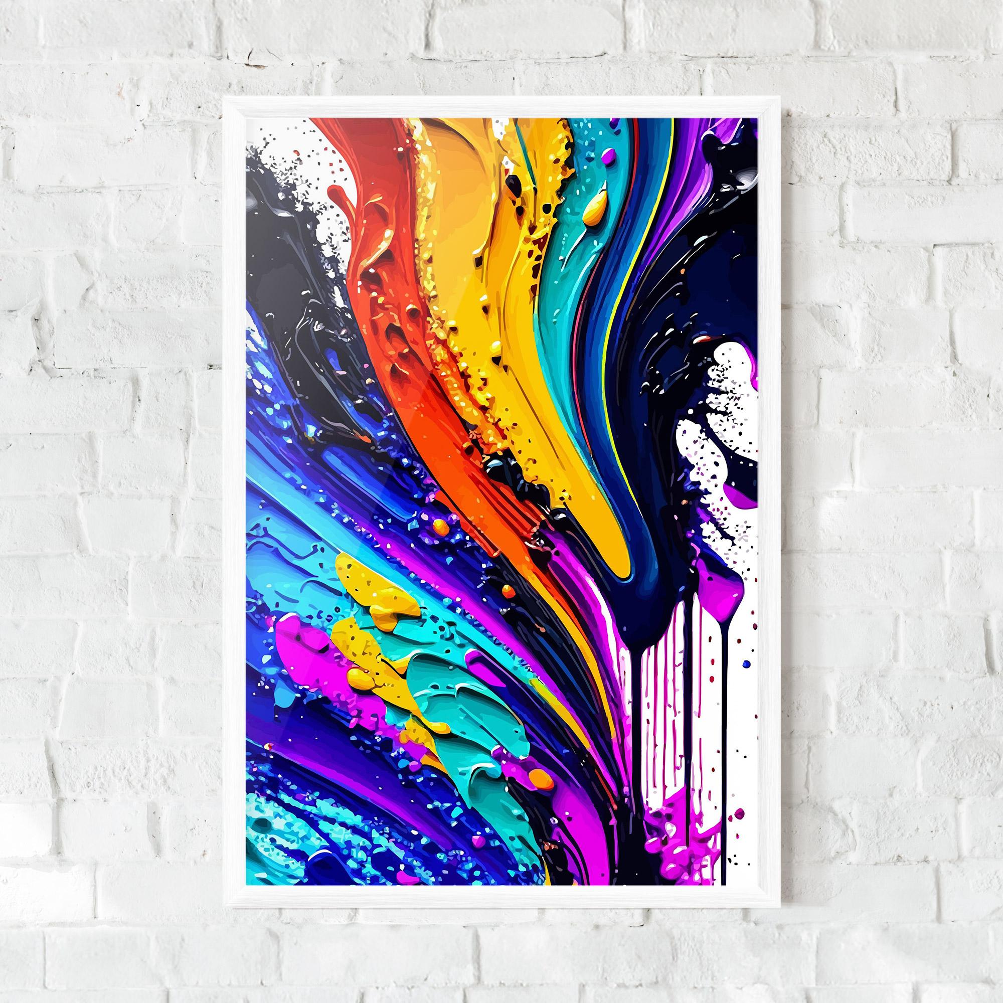 Gerahmte Poster Pretty Splash mockup 0