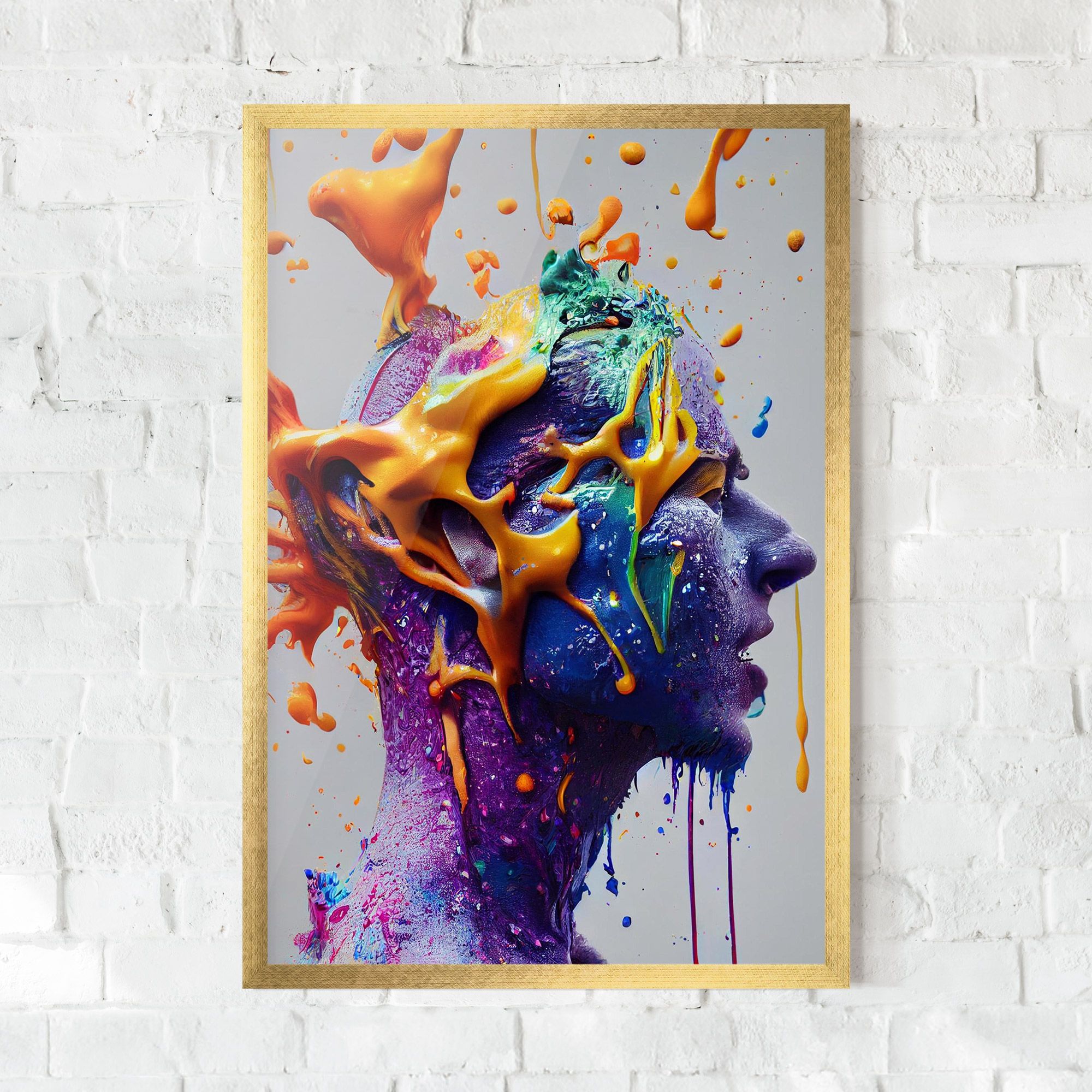 Abstract Purple Face mockup 0