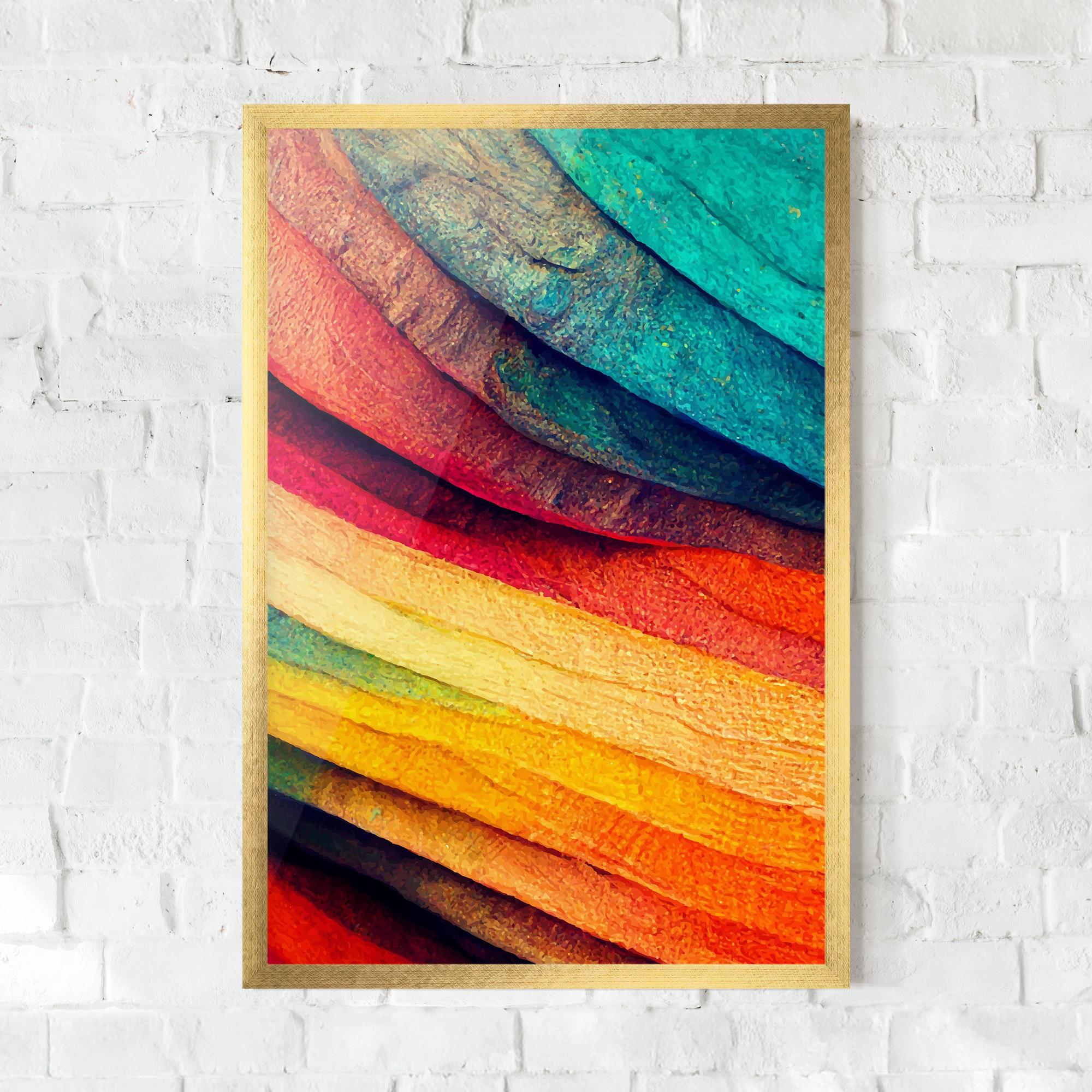 Gerahmte Poster Autumn Abstract Color mockup 0