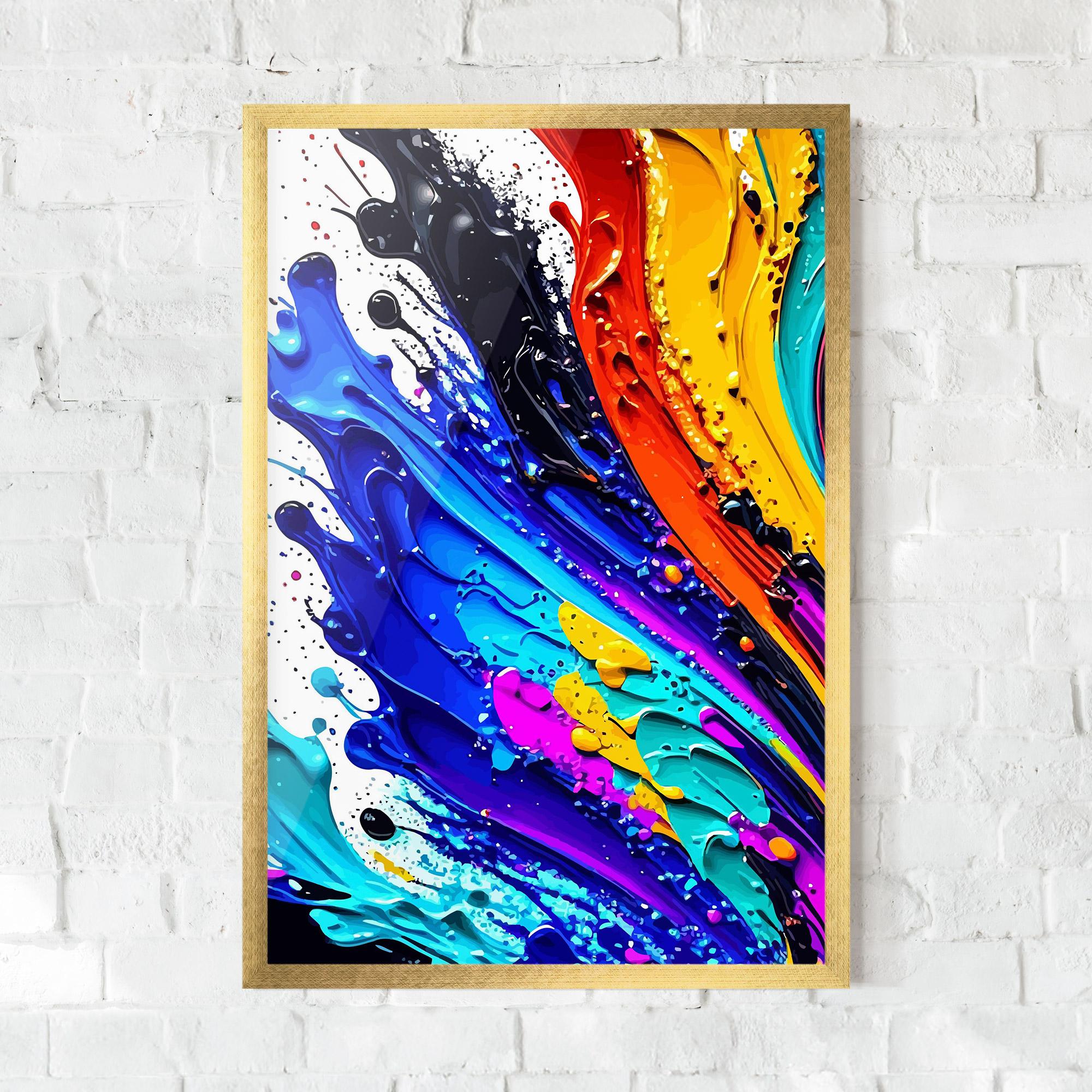 Gerahmte Poster Pretty Splash Color mockup 0