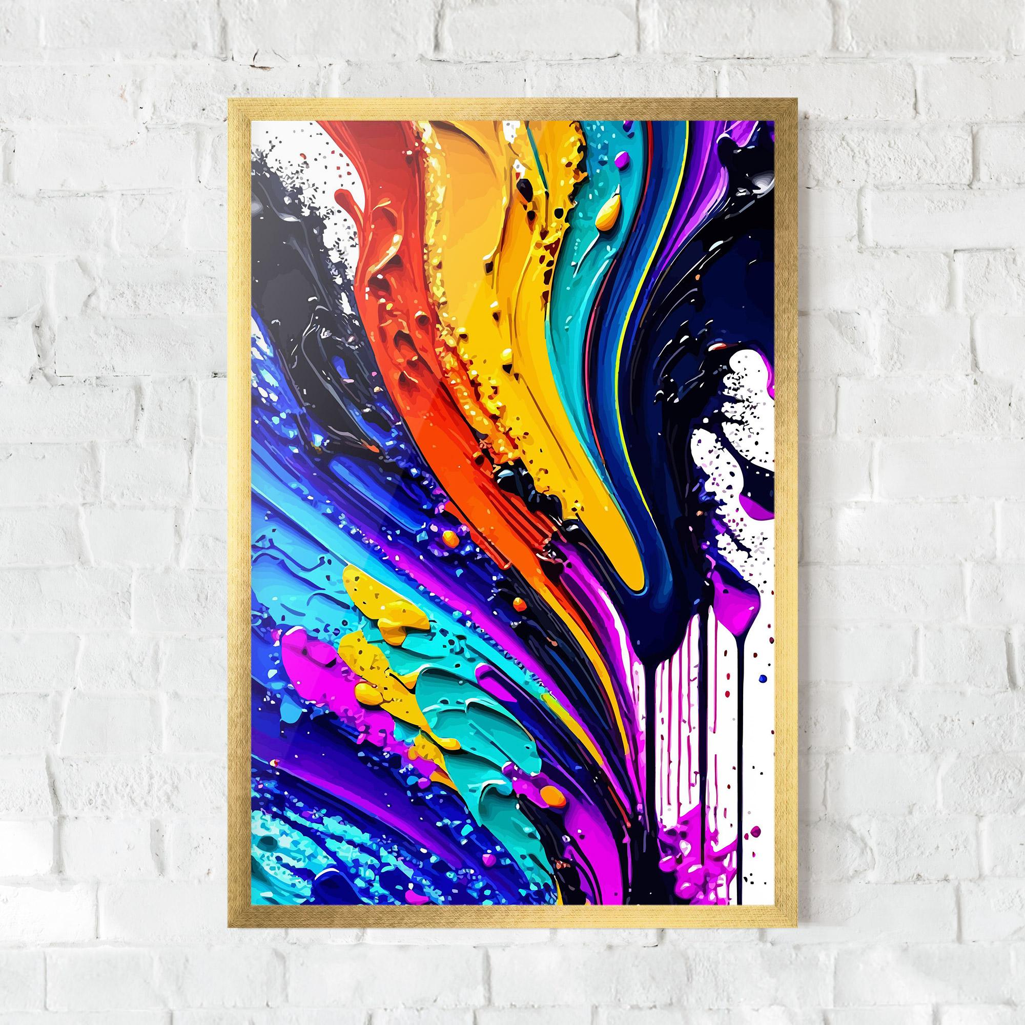 Gerahmte Poster Pretty Splash mockup 0