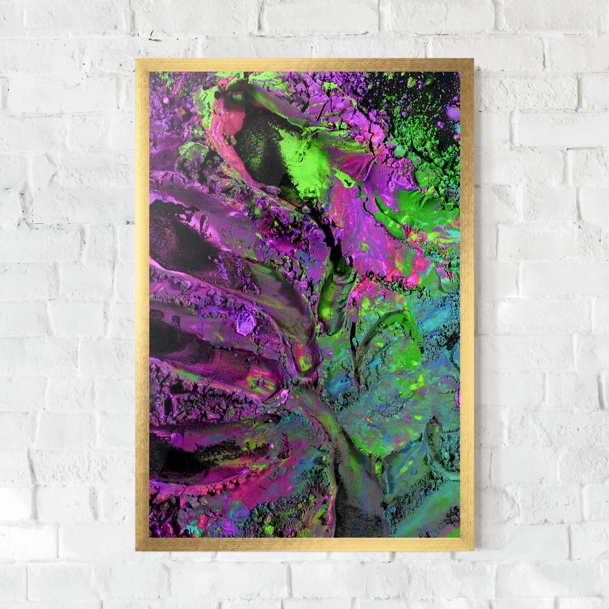 Gerahmte Poster Purple Powder mockup 0