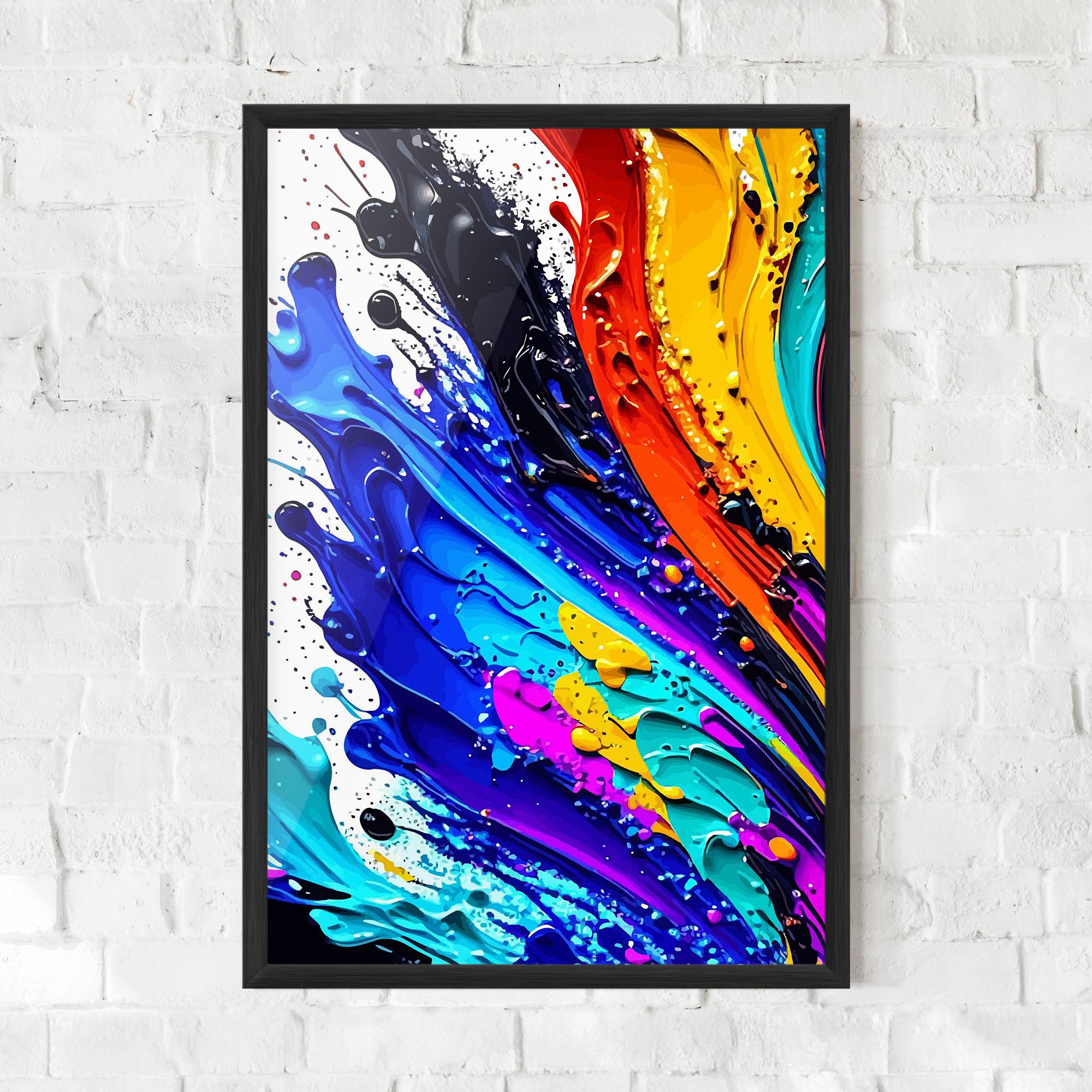 Gerahmte Poster Pretty Splash Color mockup 0