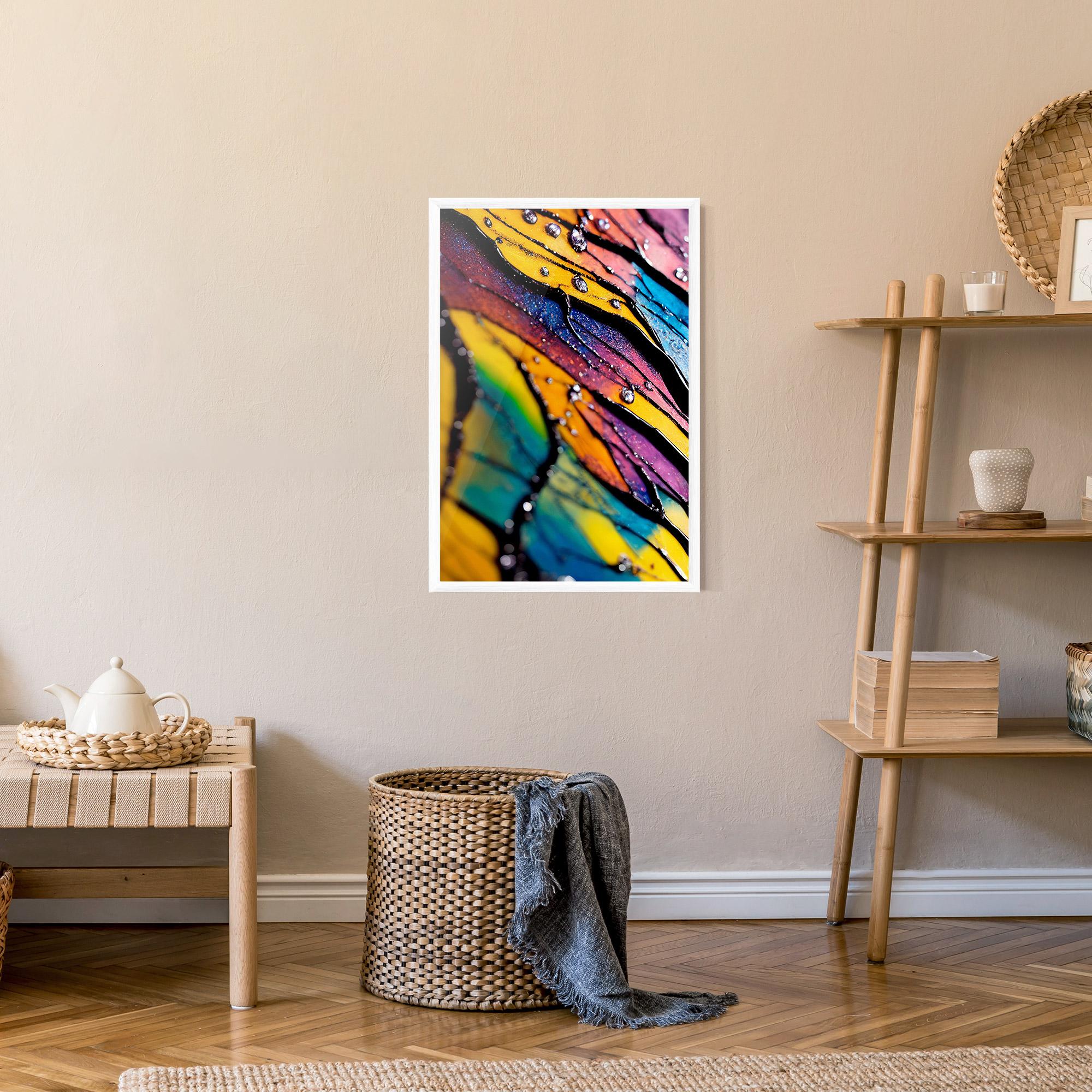 Gerahmte Poster Beautiful Colorful Epoxy mockup 9