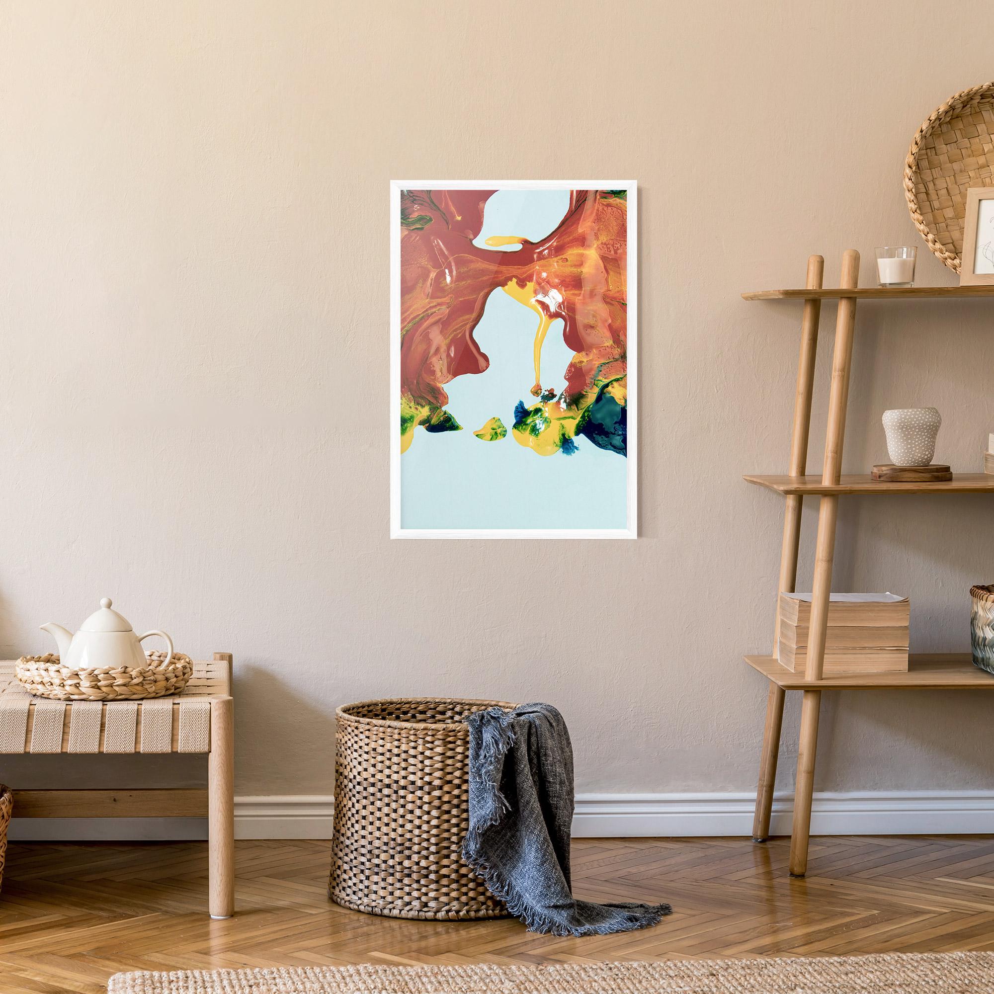 Gerahmte Poster Spilled Paint mockup 9
