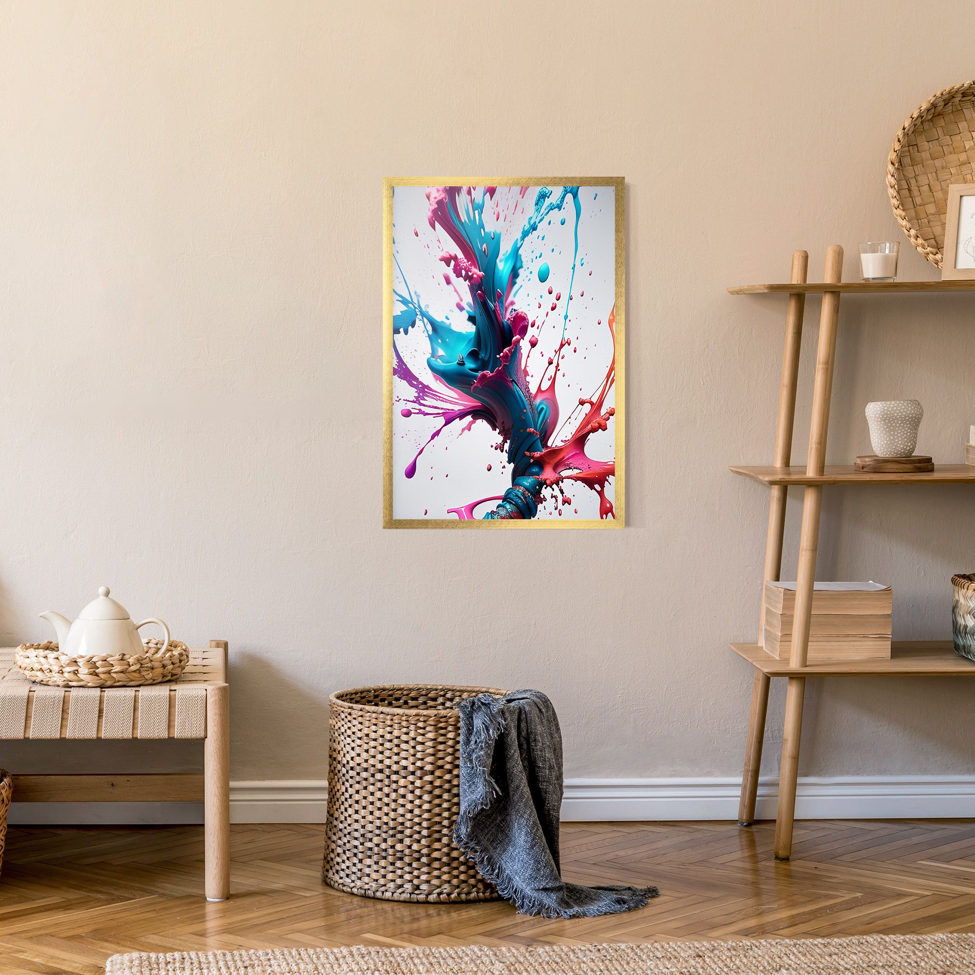 Blue Pink Splash mockup 9