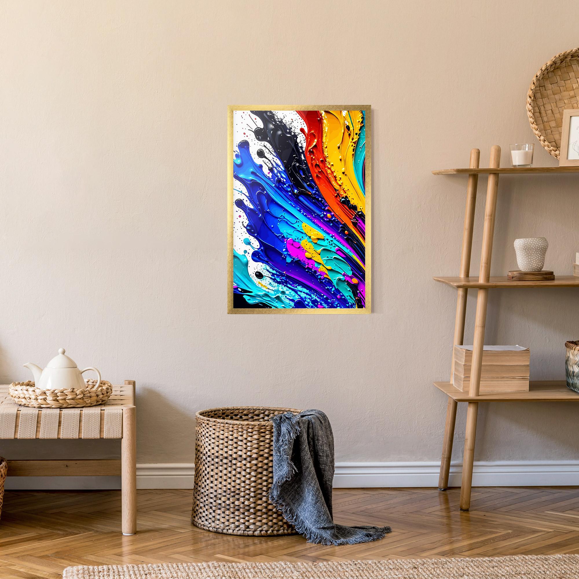 Gerahmte Poster Pretty Splash Color mockup 9