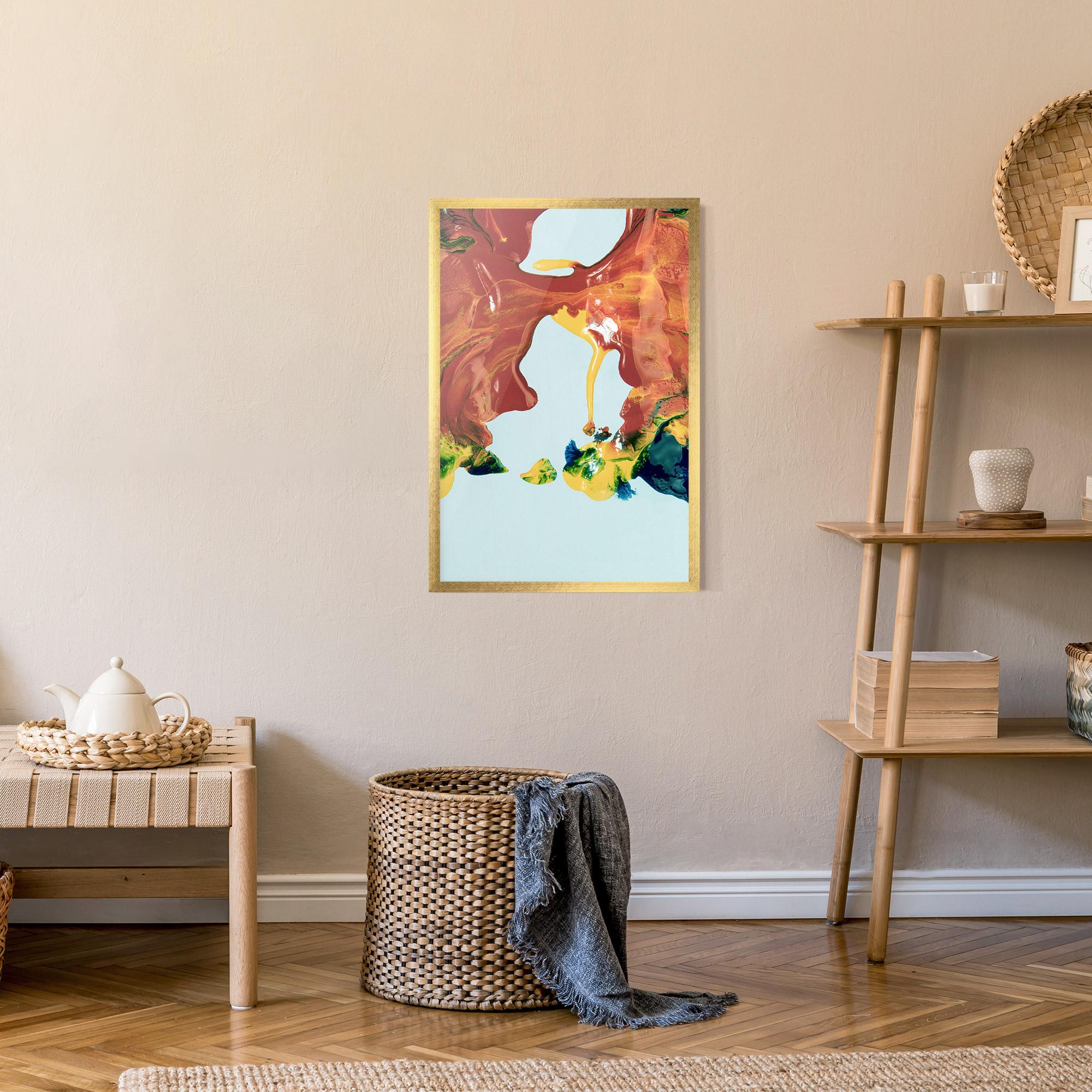 Gerahmte Poster Spilled Paint mockup 9