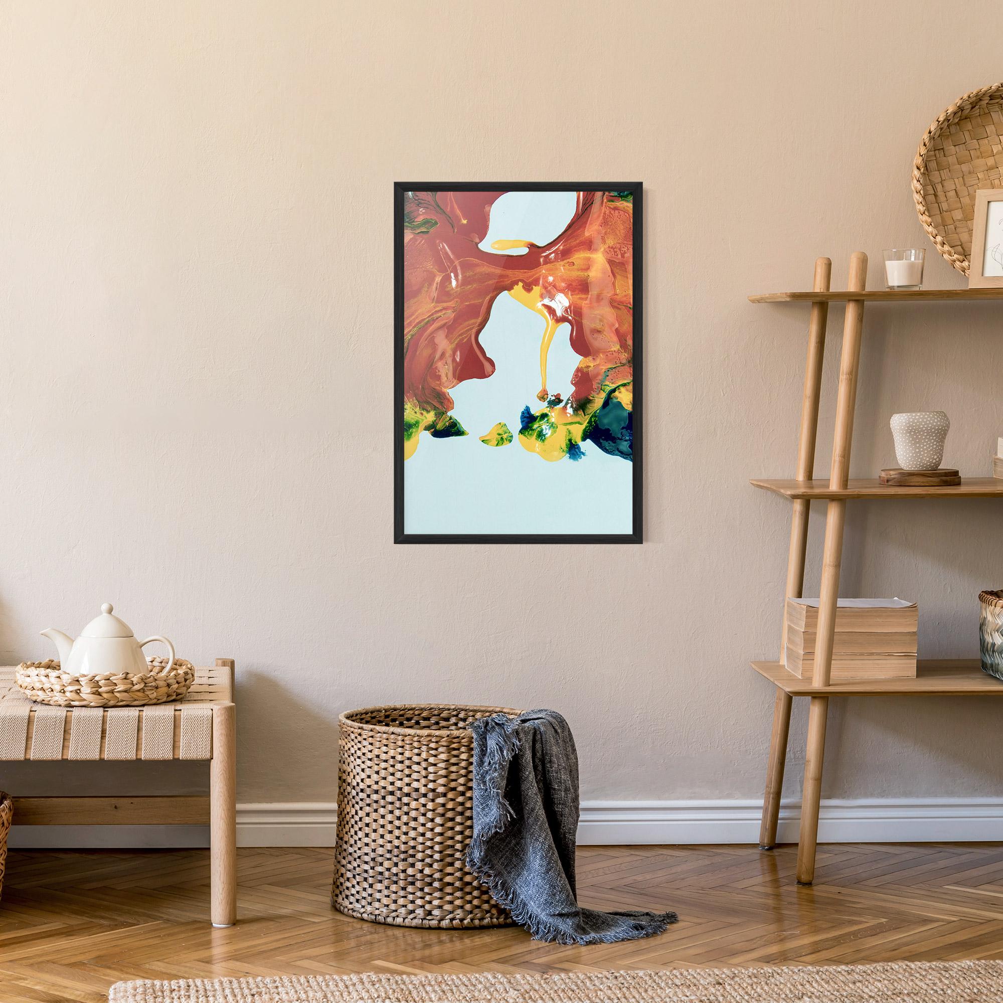 Gerahmte Poster Spilled Paint mockup 9