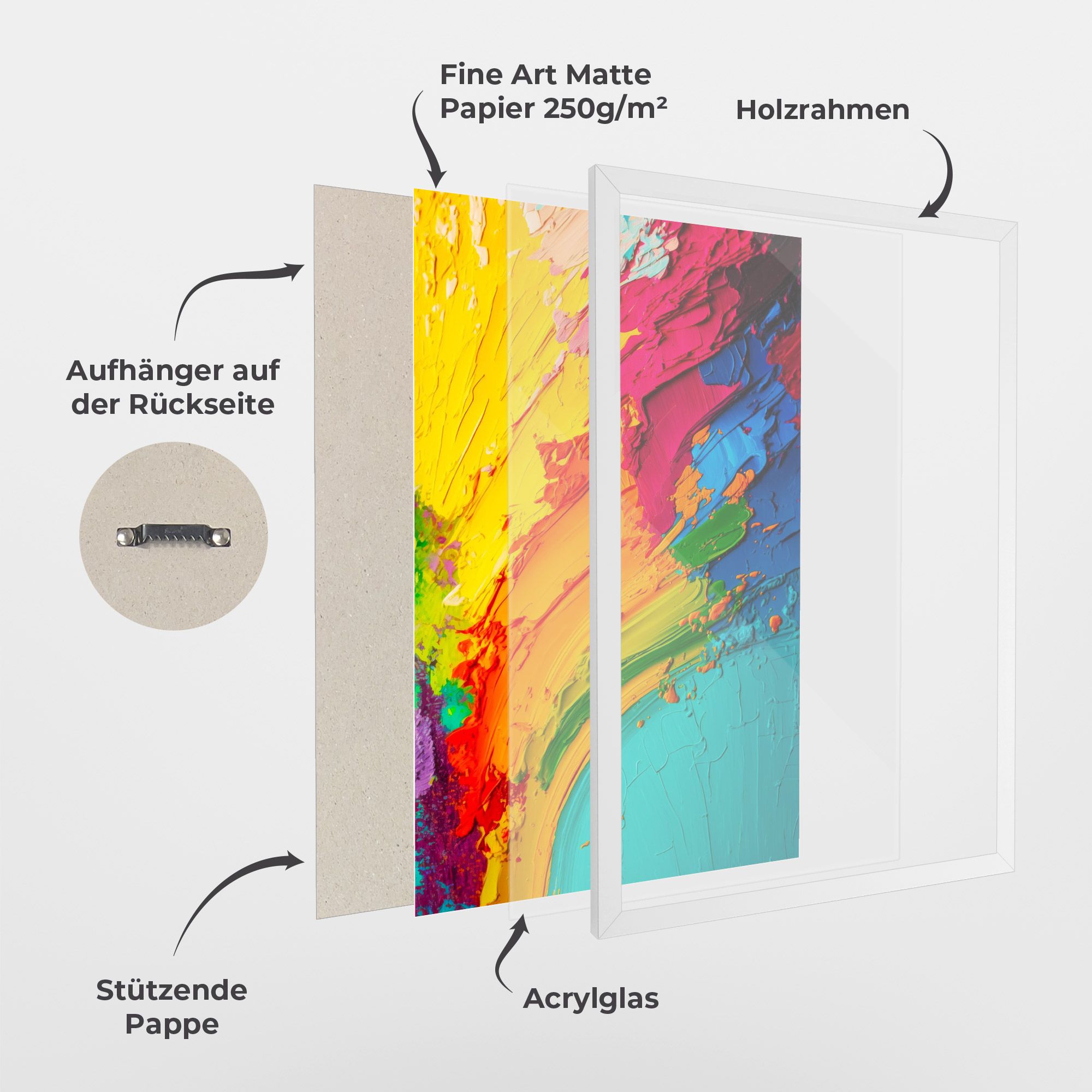 Multicolored Painting mockup 1