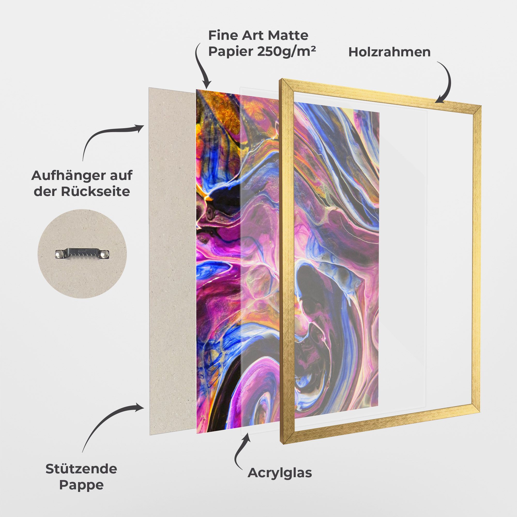 Colourful Abstract Shades mockup 1