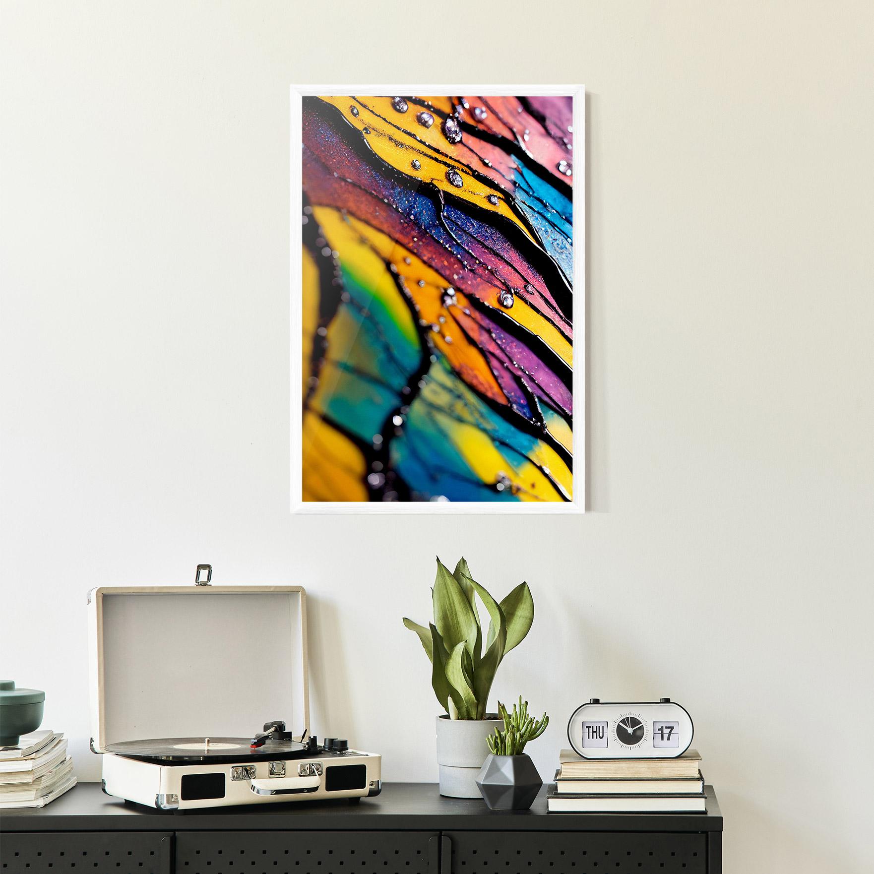 Gerahmte Poster Beautiful Colorful Epoxy mockup 2