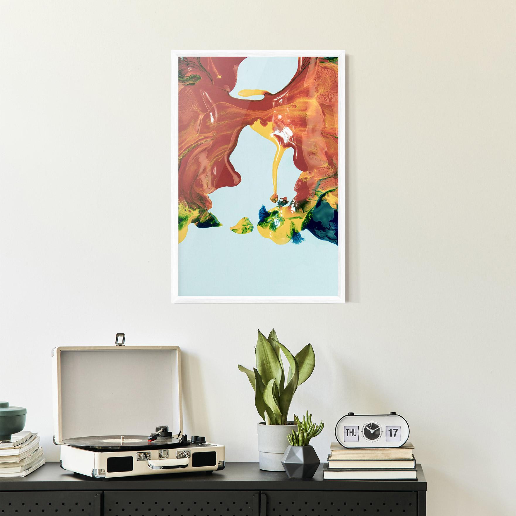 Gerahmte Poster Spilled Paint mockup 2