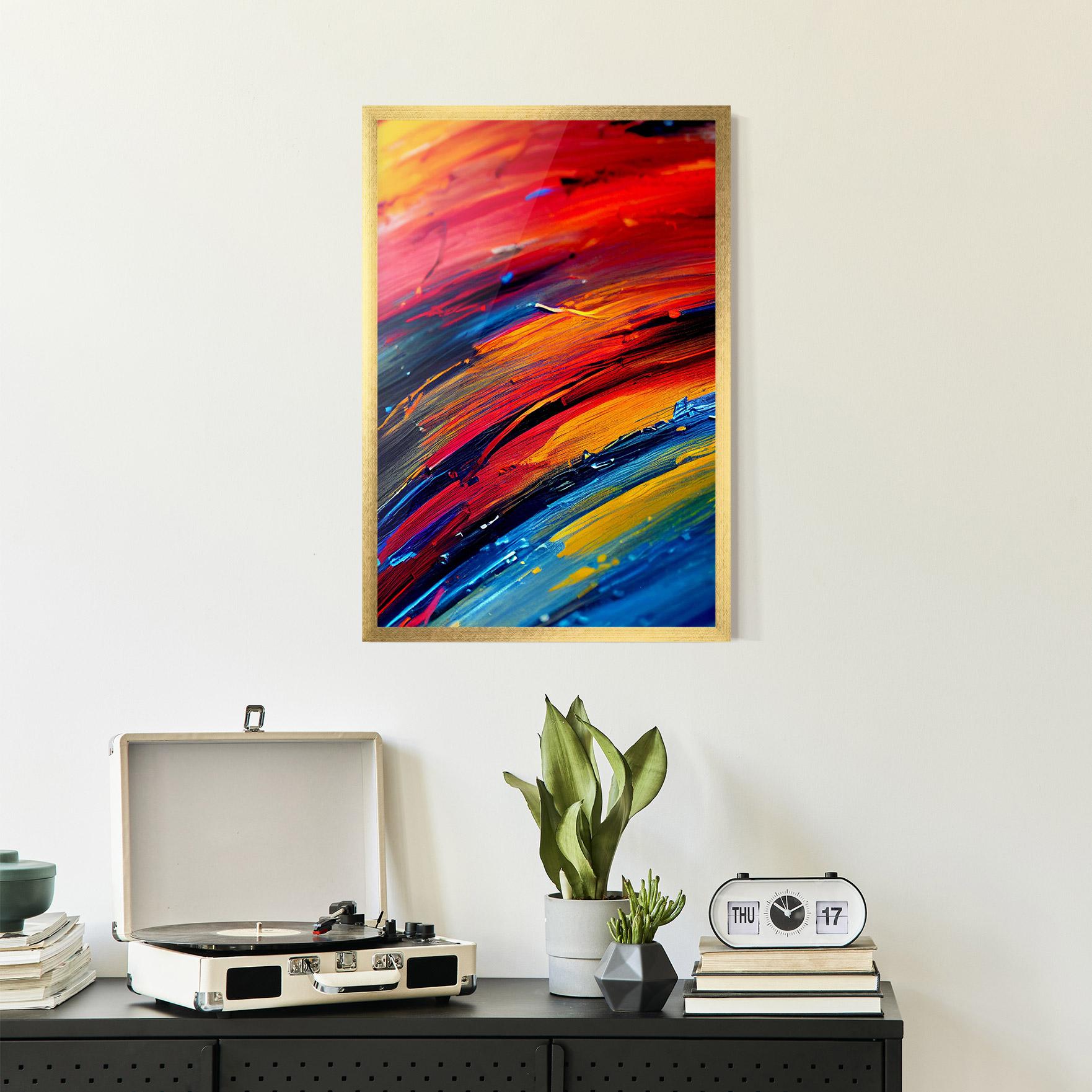 Gerahmte Poster Horizontal Color Shot mockup 2