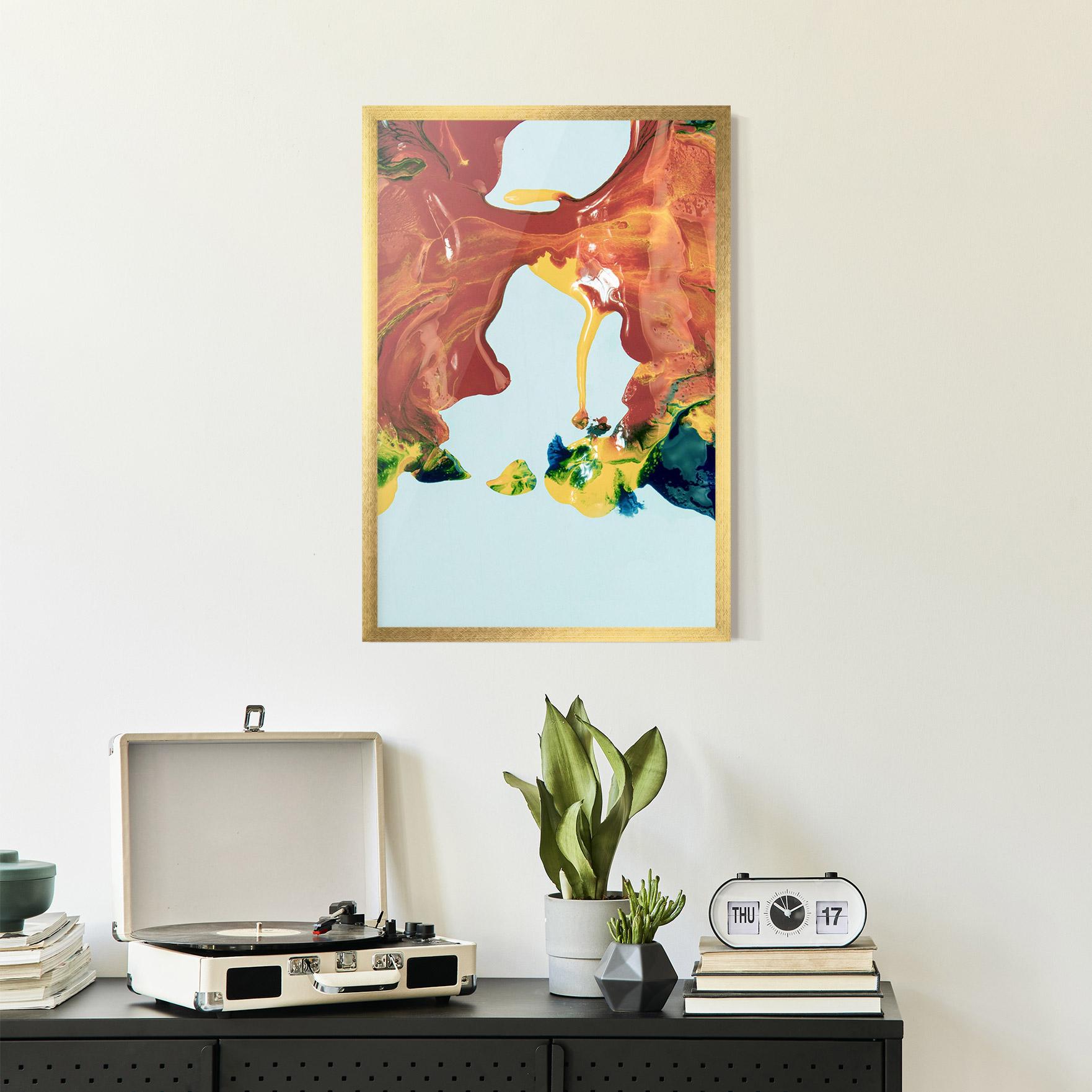 Gerahmte Poster Spilled Paint mockup 2