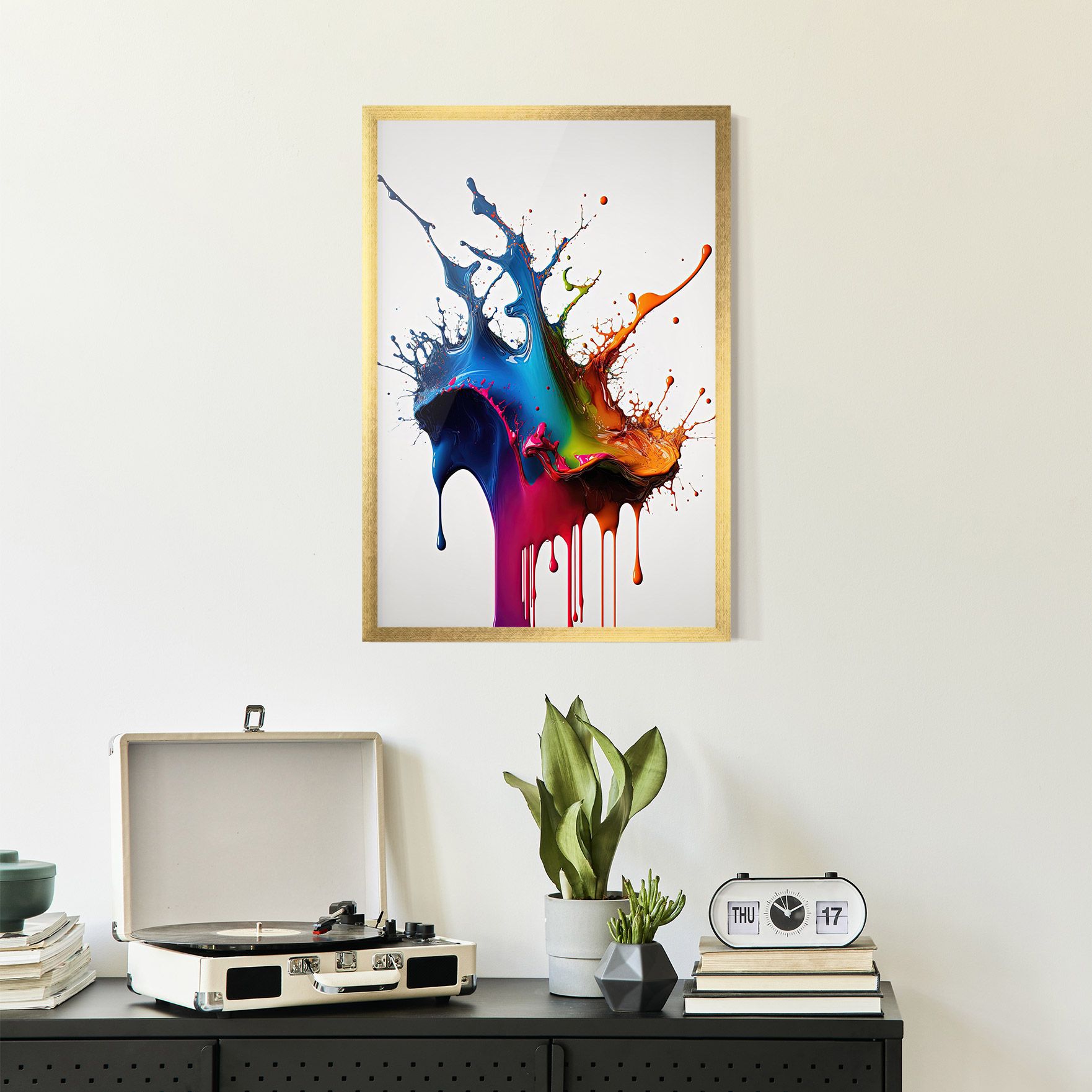 Yellow Blue Floating mockup 2