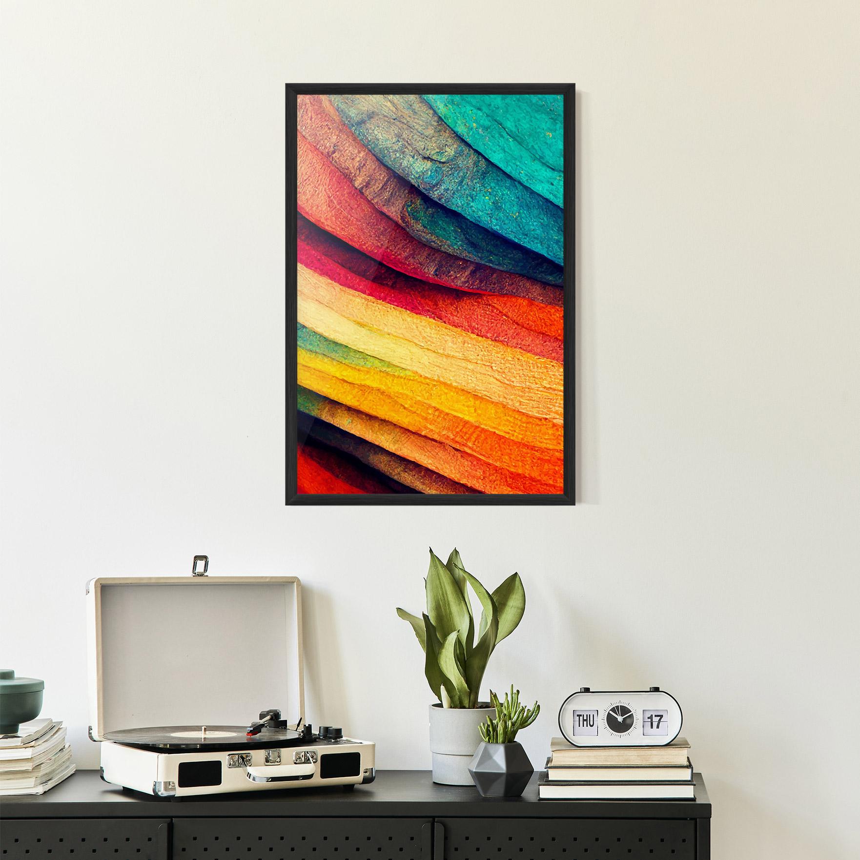 Gerahmte Poster Autumn Abstract Color mockup 2