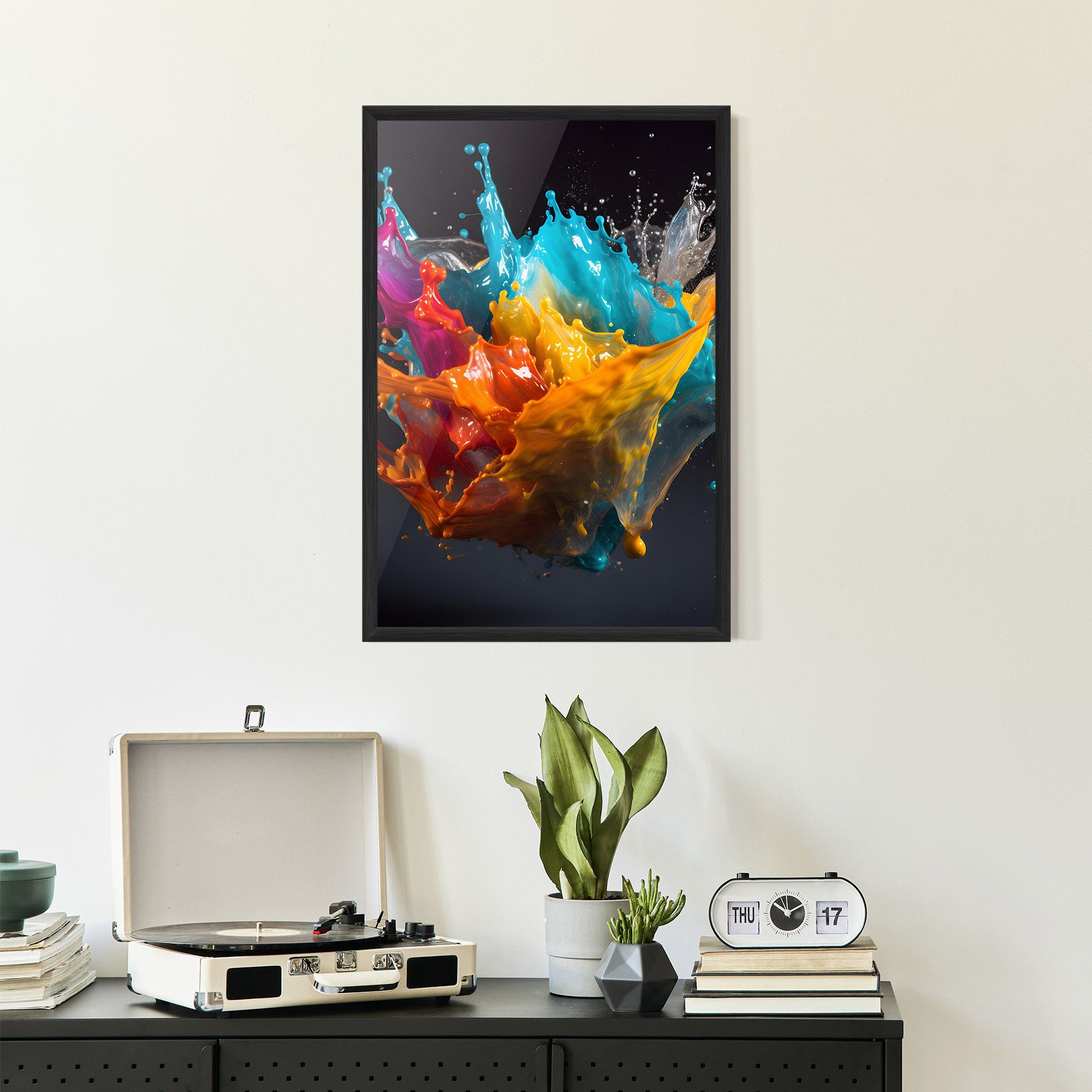 Colorful Splash Floating mockup 2