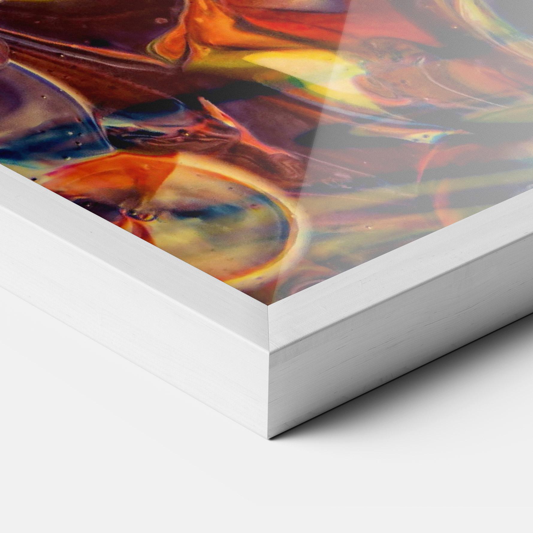 Gerahmte Poster Abstract Glass mockup 3