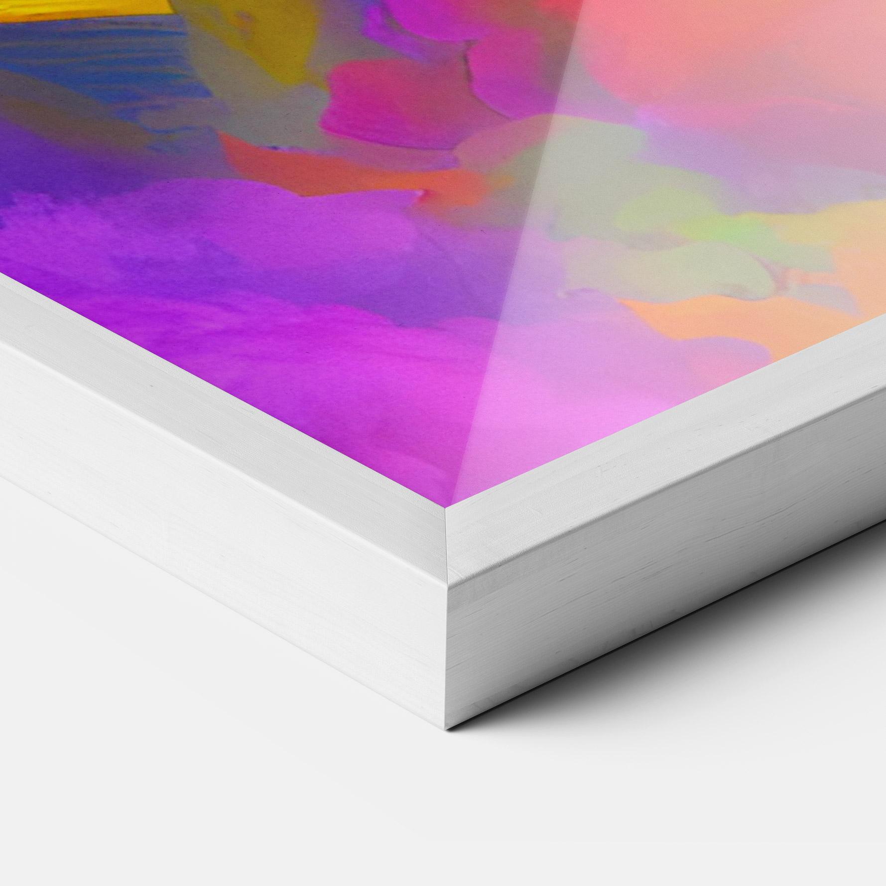 Gerahmte Poster Blurred Colorful Smoke mockup 3