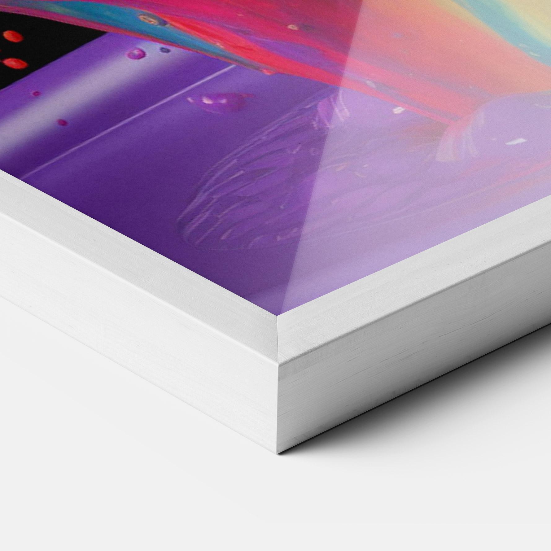 Gerahmte Poster Brightly Color Splashing mockup 3