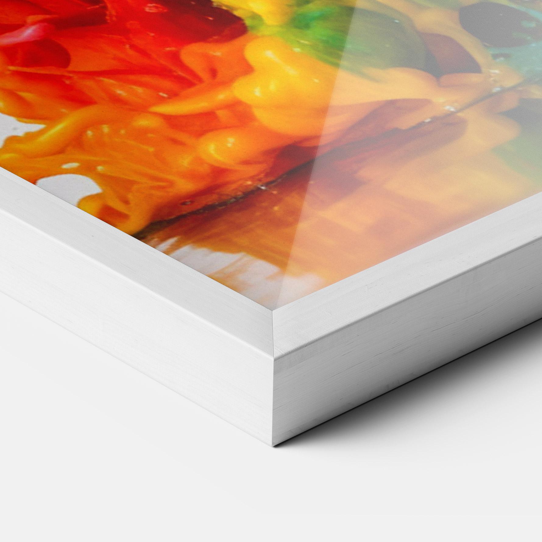 Gerahmte Poster Colorful Explosion Paint mockup 3