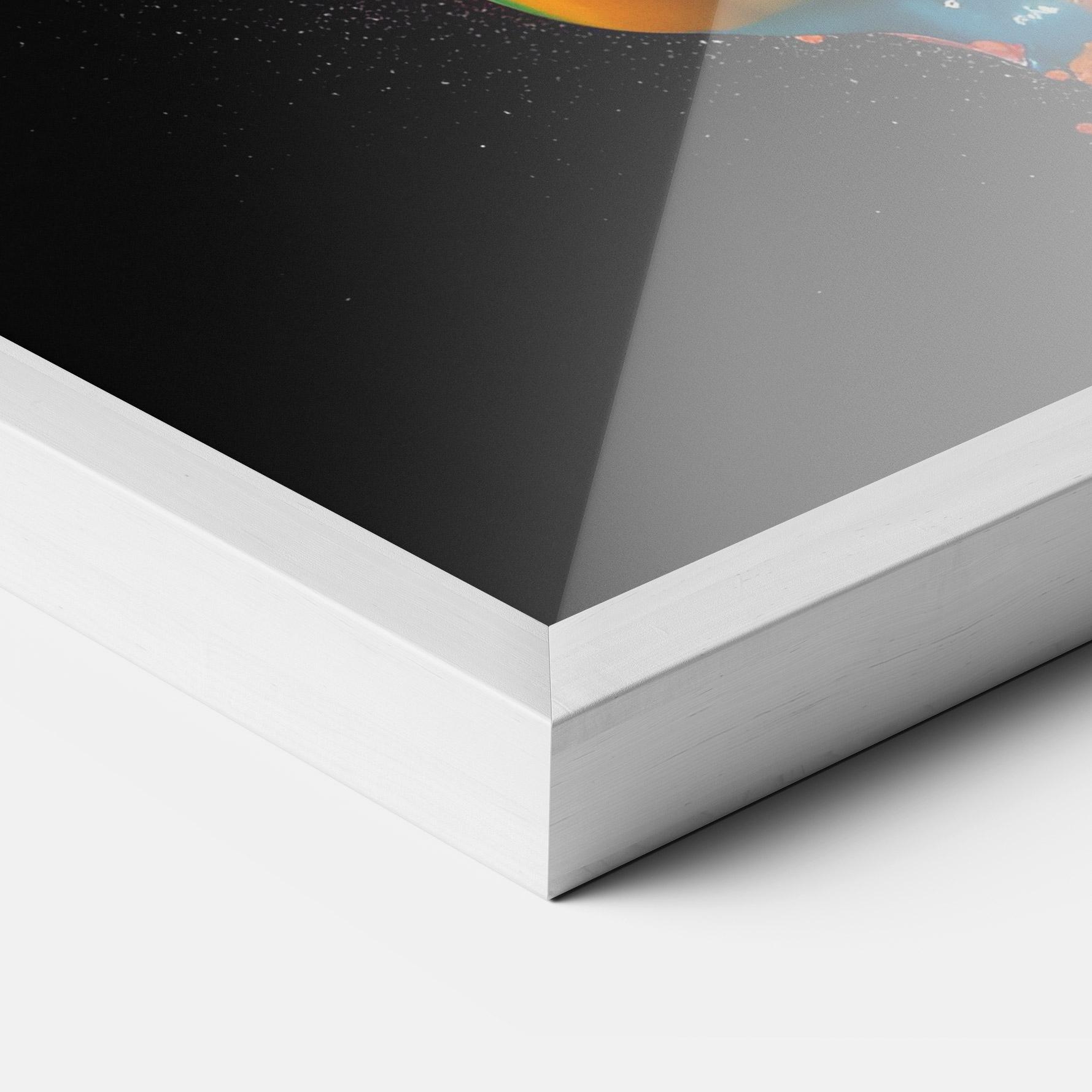 Gerahmte Poster Colorful Paint Dropped mockup 3