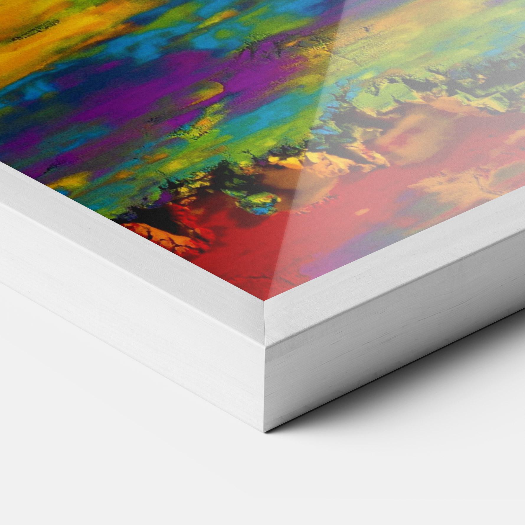 Gerahmte Poster Mixed Holi Colors mockup 3