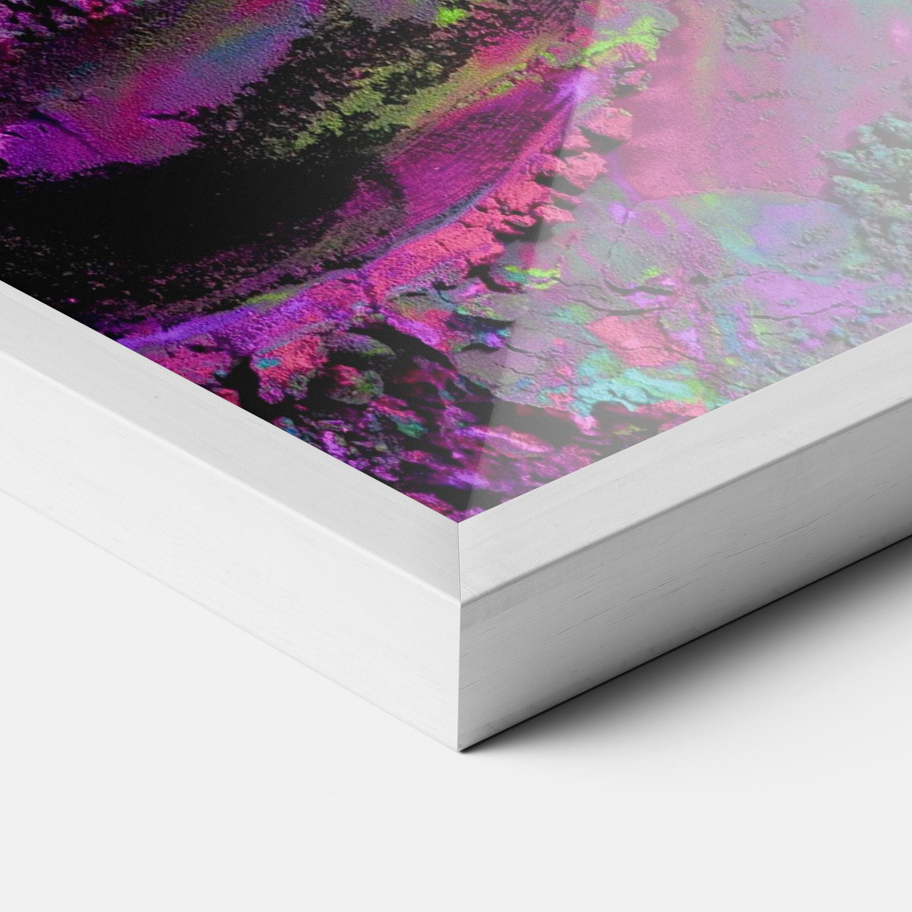 Gerahmte Poster Purple Powder mockup 3