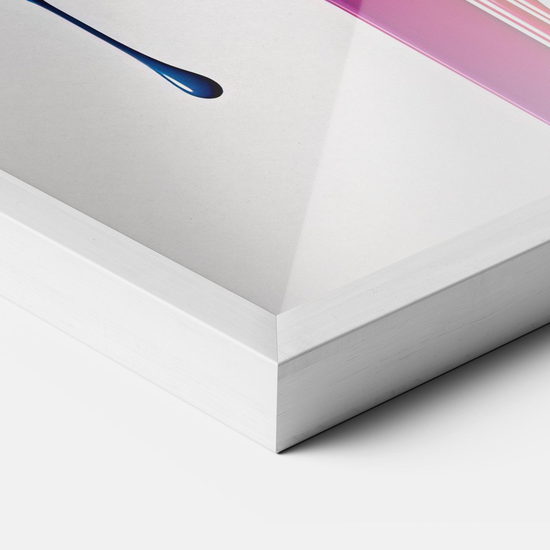 Gerahmte Poster Yellow Blue Floating mockup 3