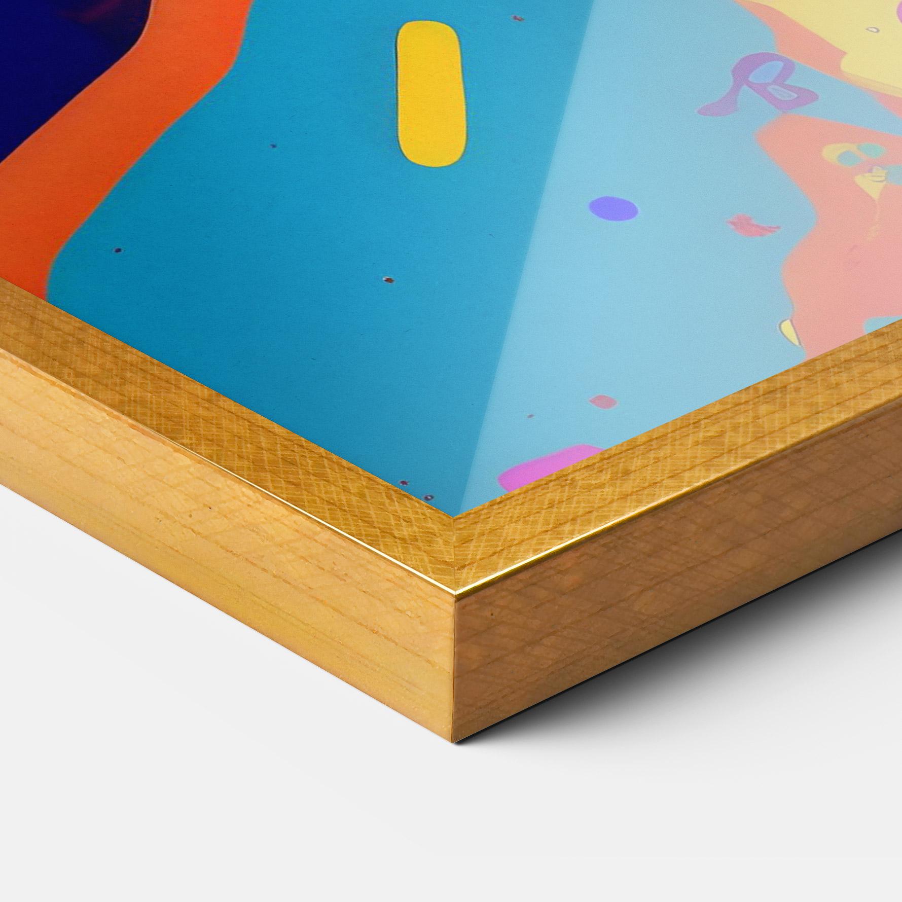 Gerahmte Poster Abstract Color Work mockup 3