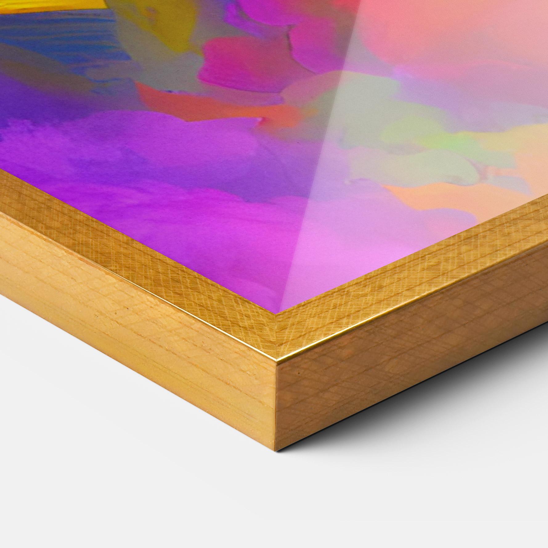 Gerahmte Poster Blurred Colorful Smoke mockup 3