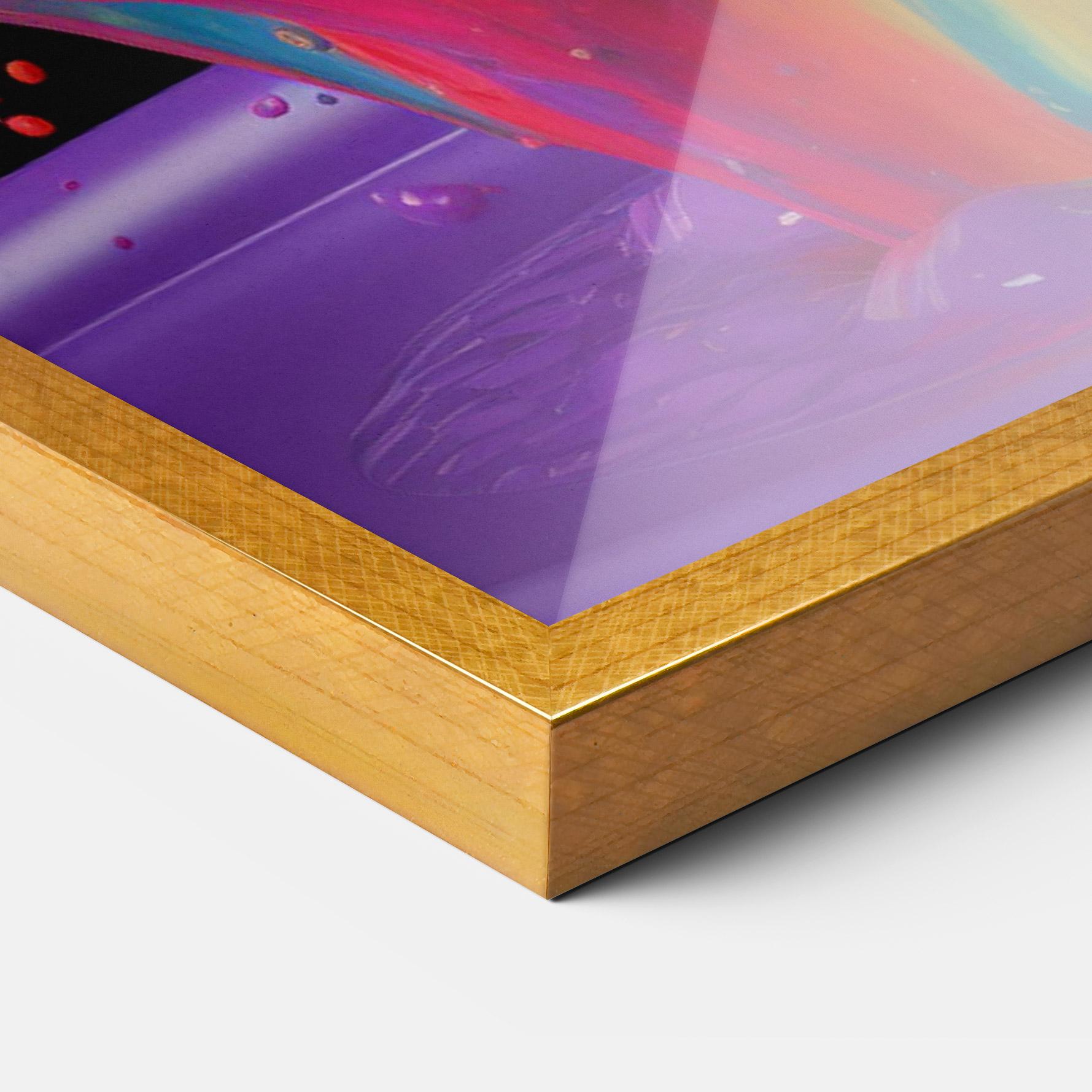 Gerahmte Poster Brightly Color Splashing mockup 3