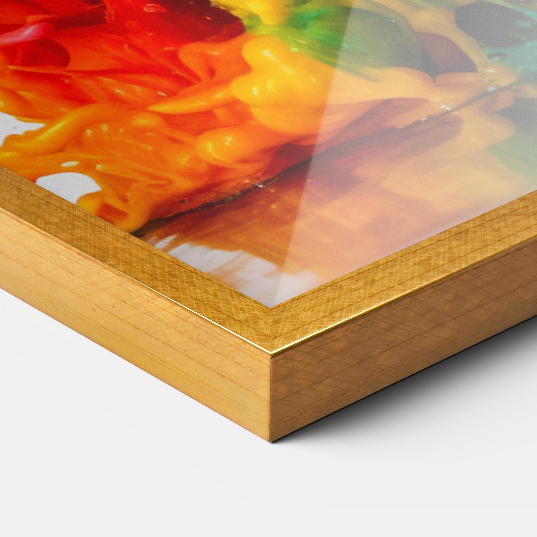 Gerahmte Poster Colorful Explosion Paint mockup 3