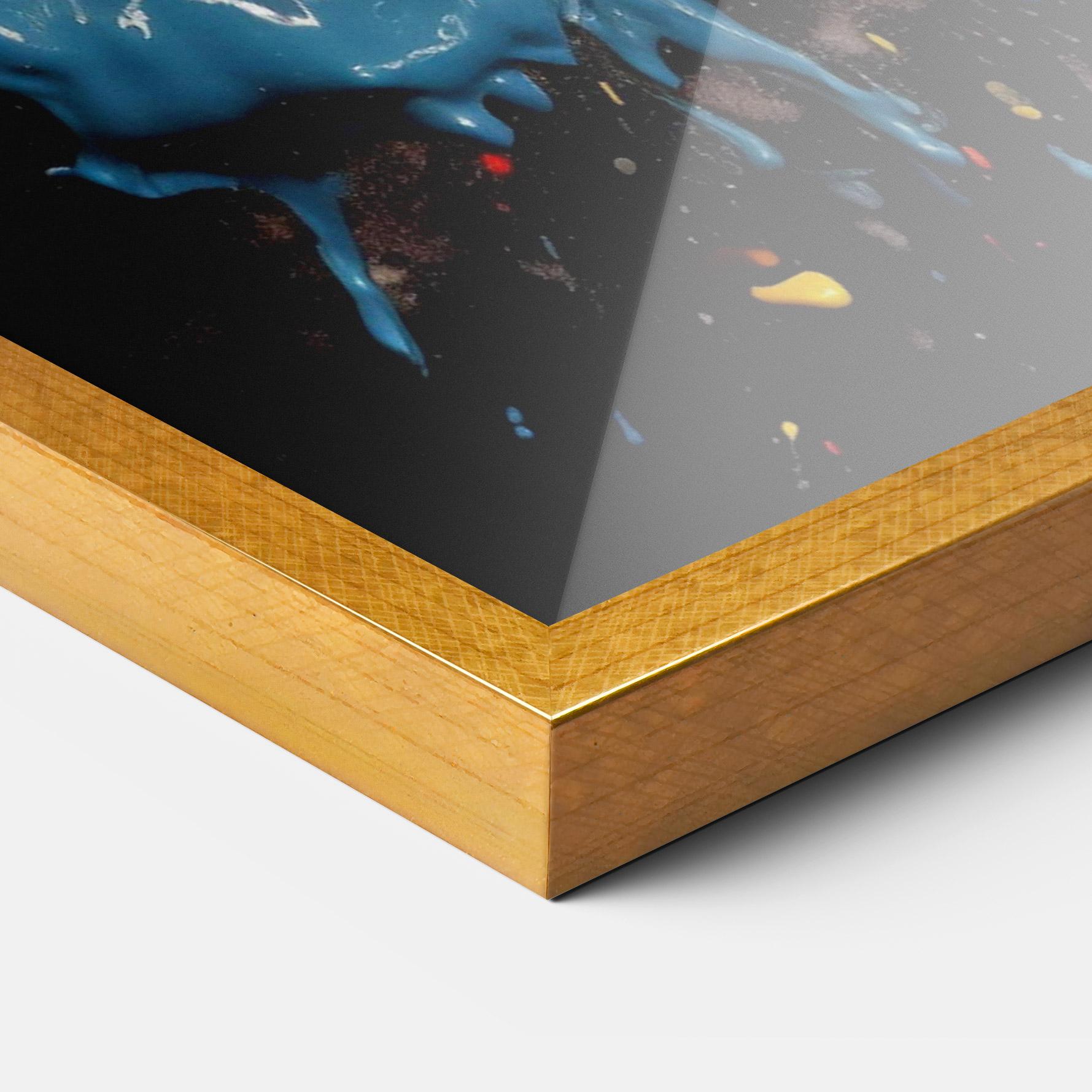 Gerahmte Poster Floating Color Splash mockup 3