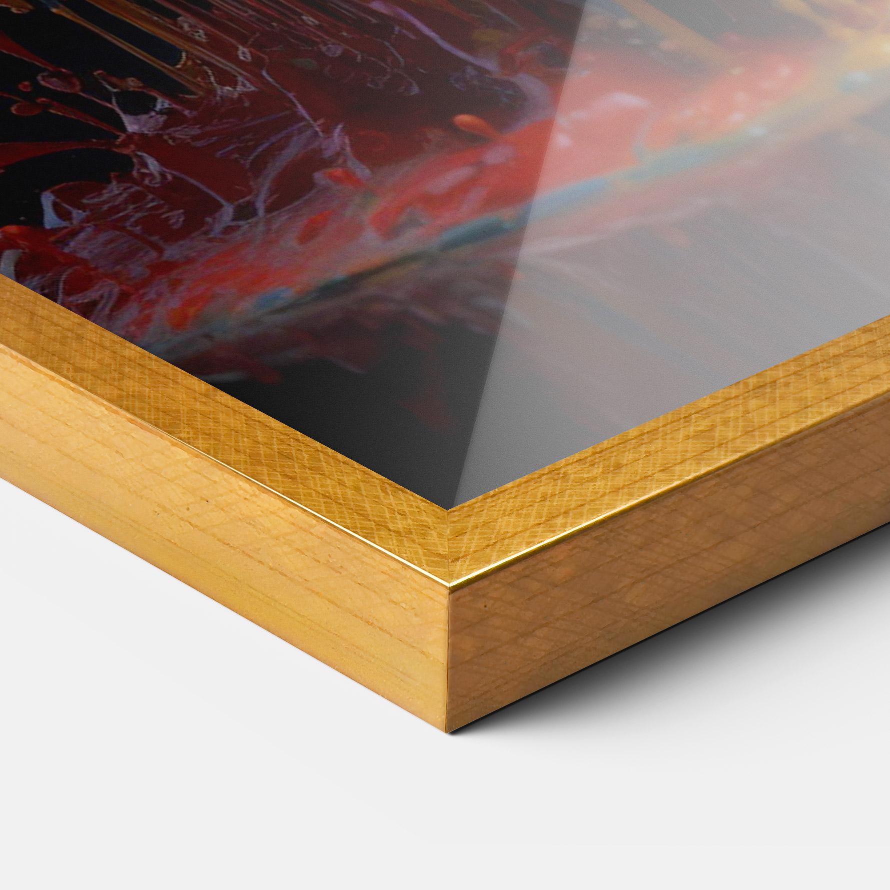 Gerahmte Poster Liquid Splashing mockup 3