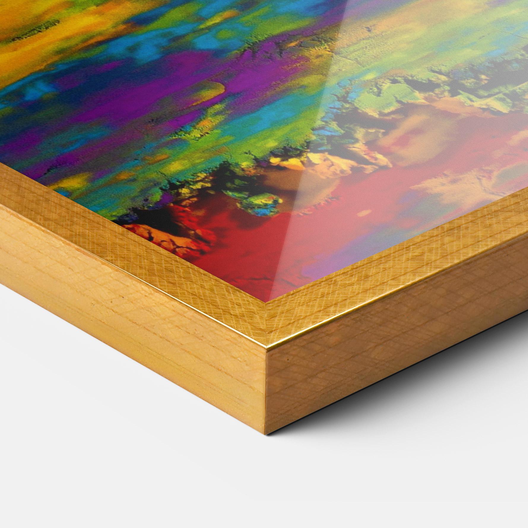 Gerahmte Poster Mixed Holi Colors mockup 3