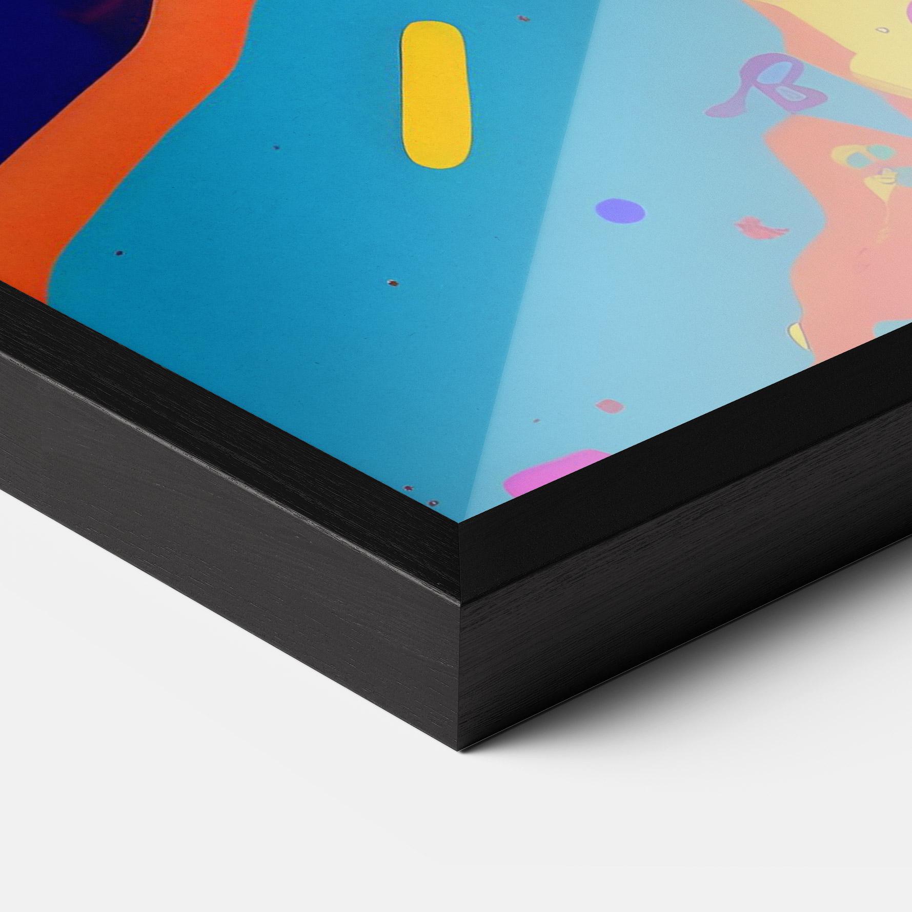 Gerahmte Poster Abstract Color Work mockup 3