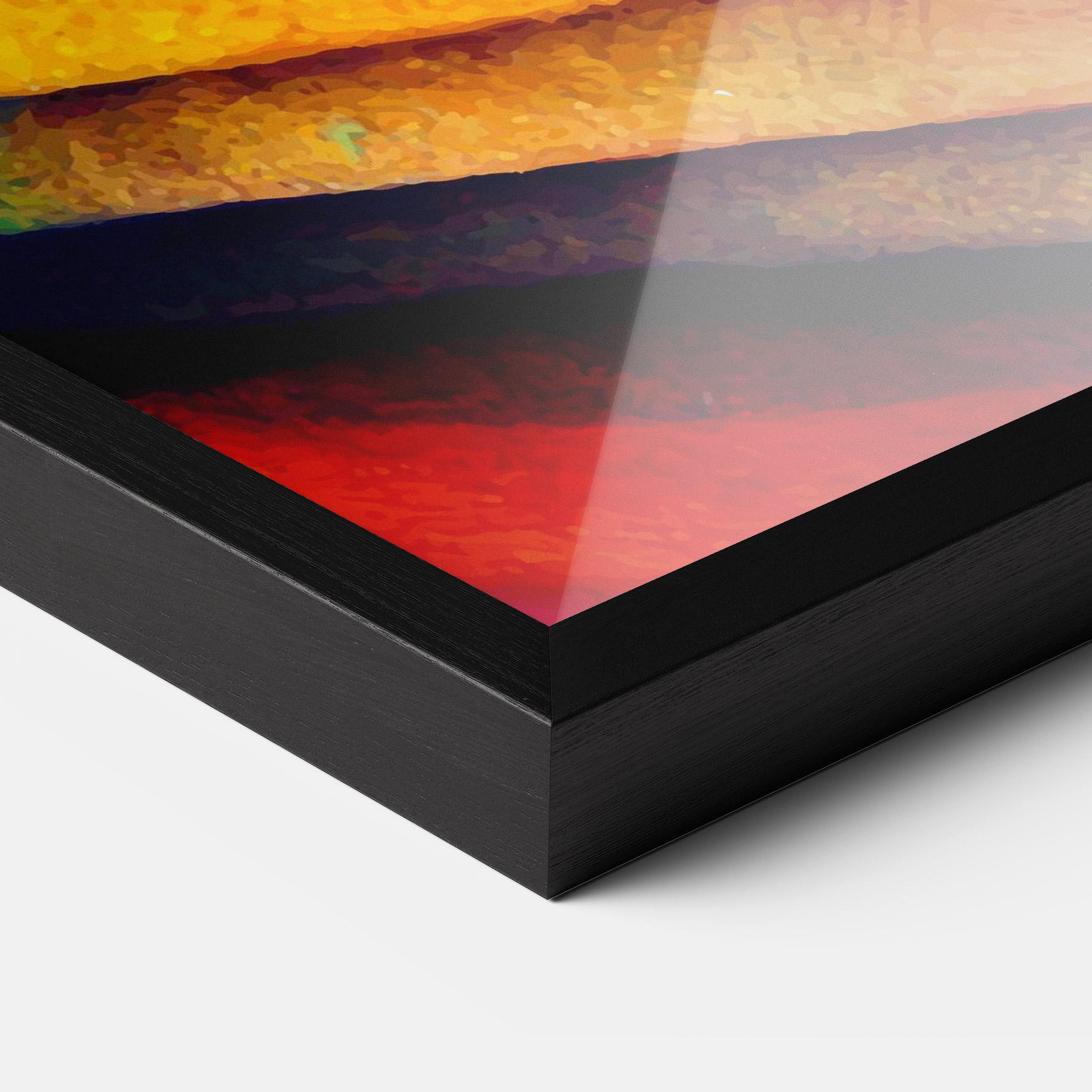 Gerahmte Poster Autumn Abstract Color mockup 3