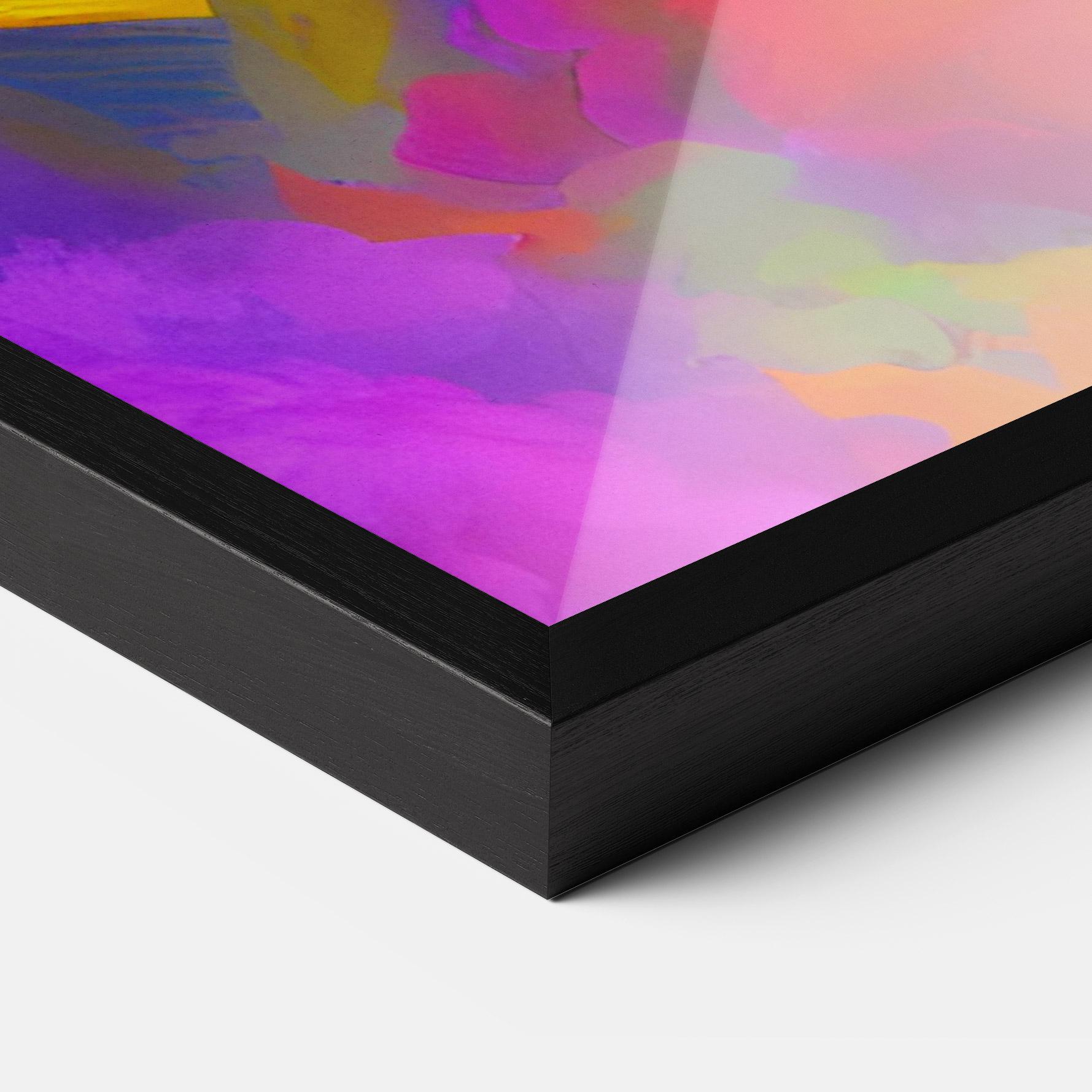 Gerahmte Poster Blurred Colorful Smoke mockup 3