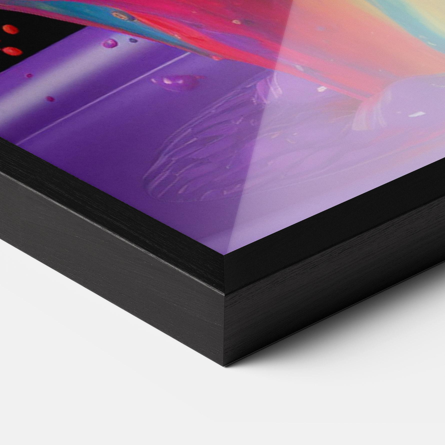 Gerahmte Poster Brightly Color Splashing mockup 3