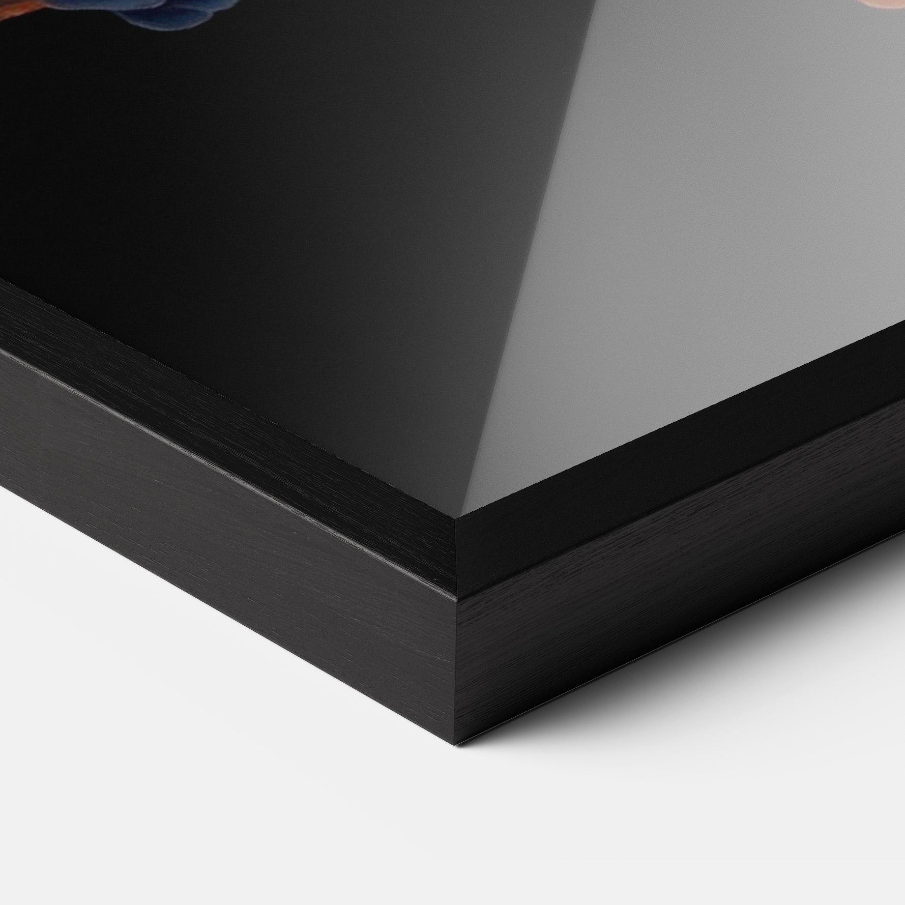 Gerahmte Poster Colorful Cloud Liquid mockup 3