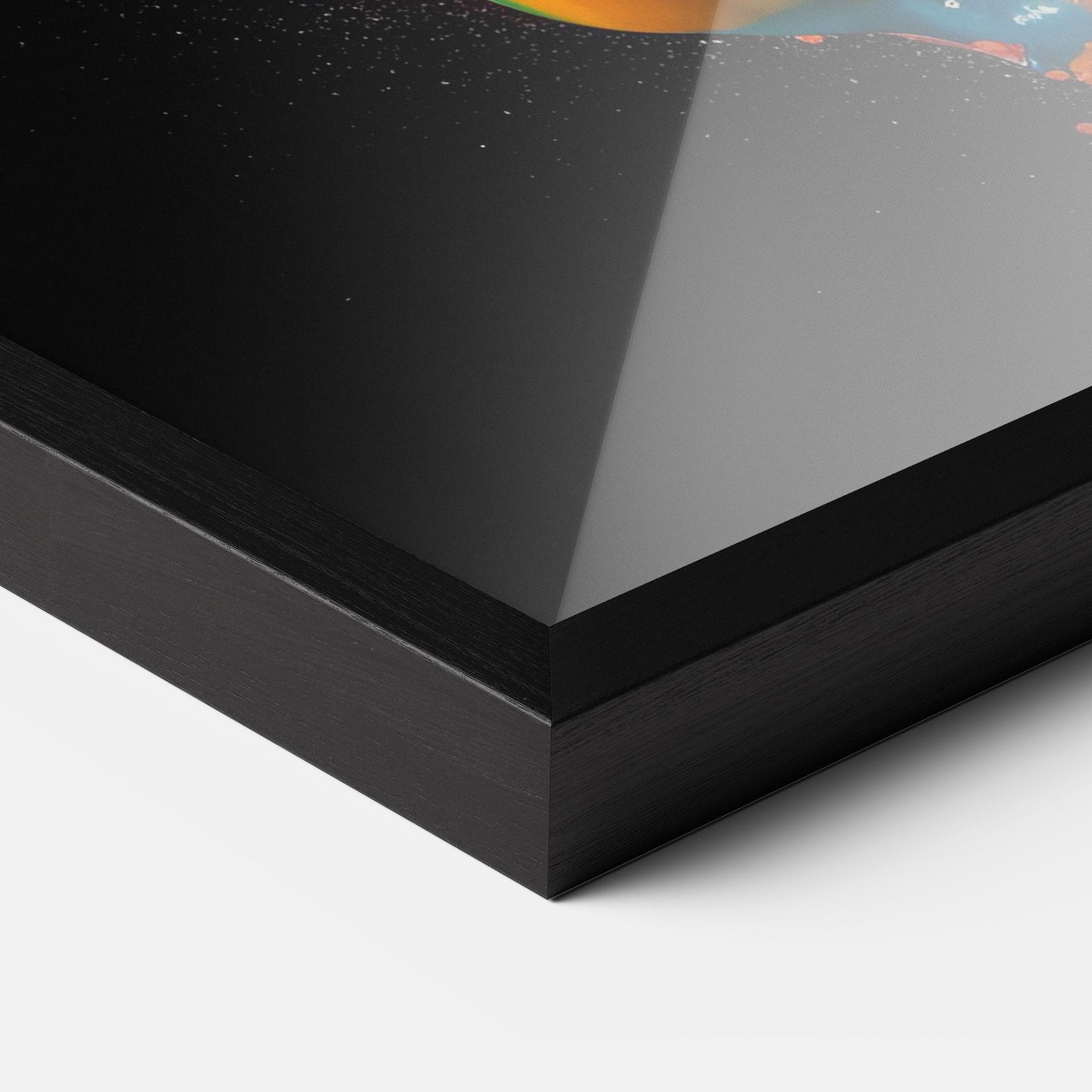 Gerahmte Poster Colorful Paint Dropped mockup 3