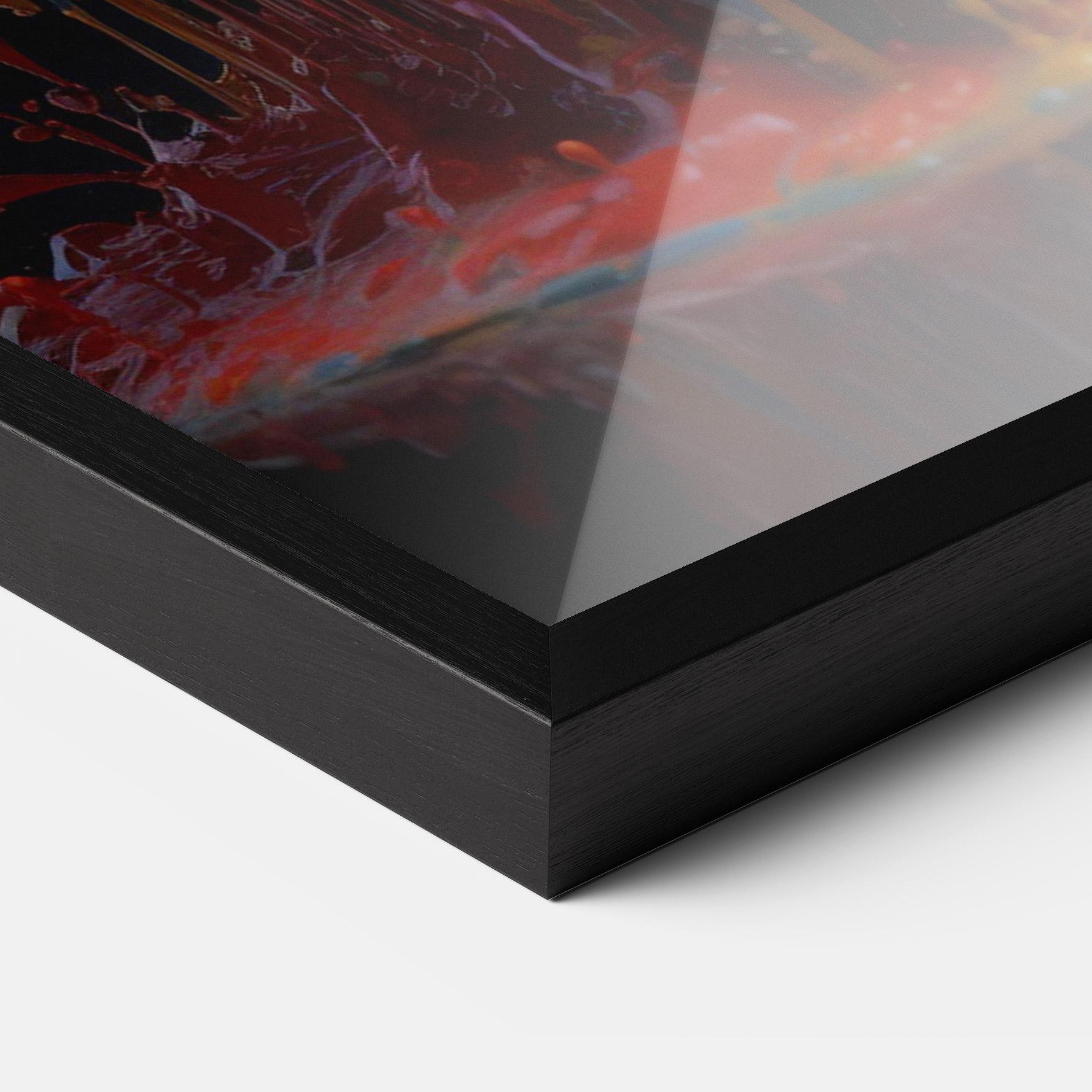 Gerahmte Poster Liquid Splashing mockup 3