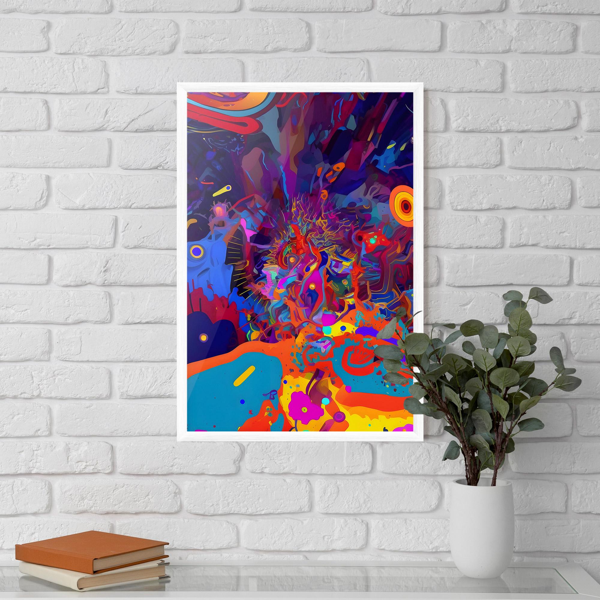 Gerahmte Poster Abstract Color Work mockup 5
