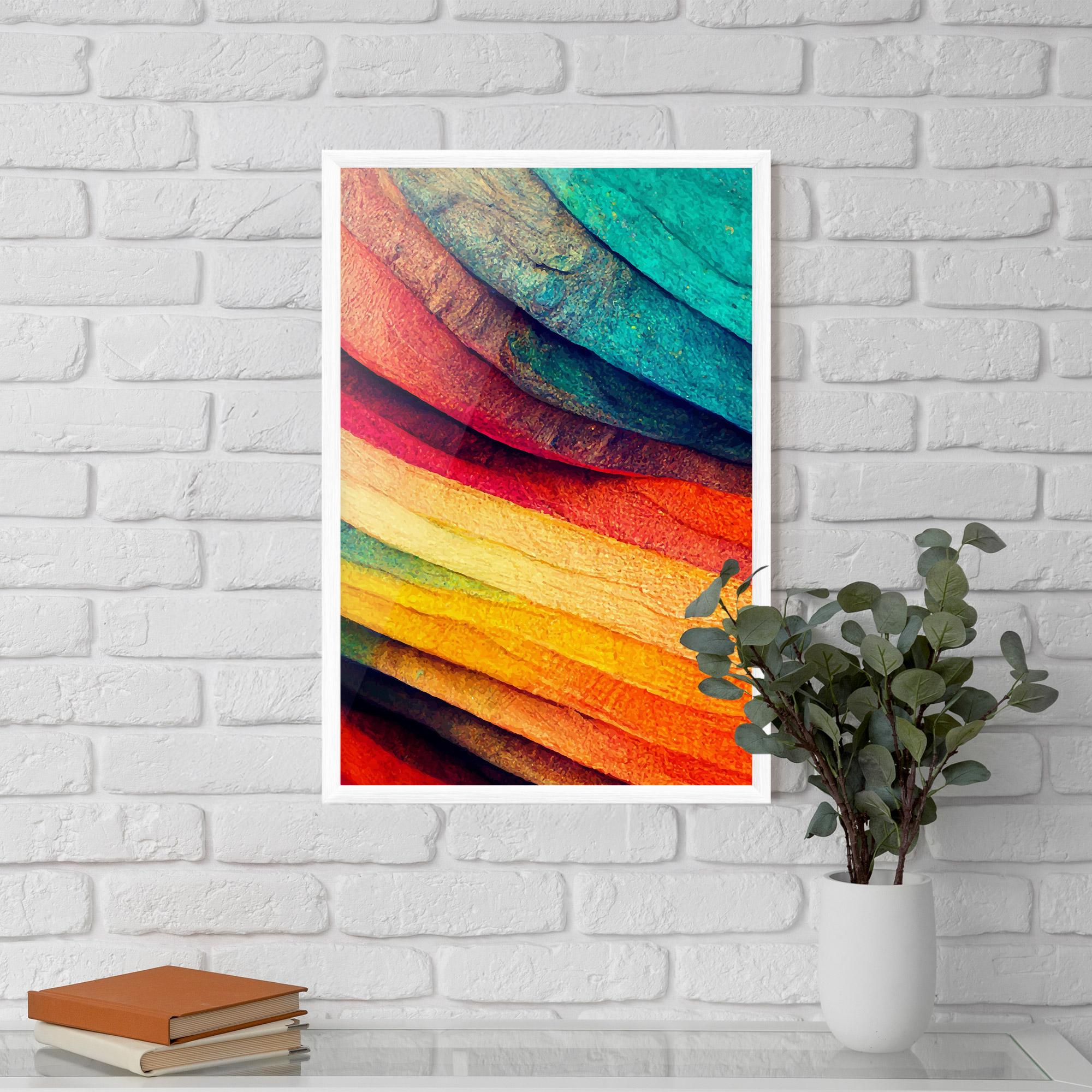 Gerahmte Poster Autumn Abstract Color mockup 5