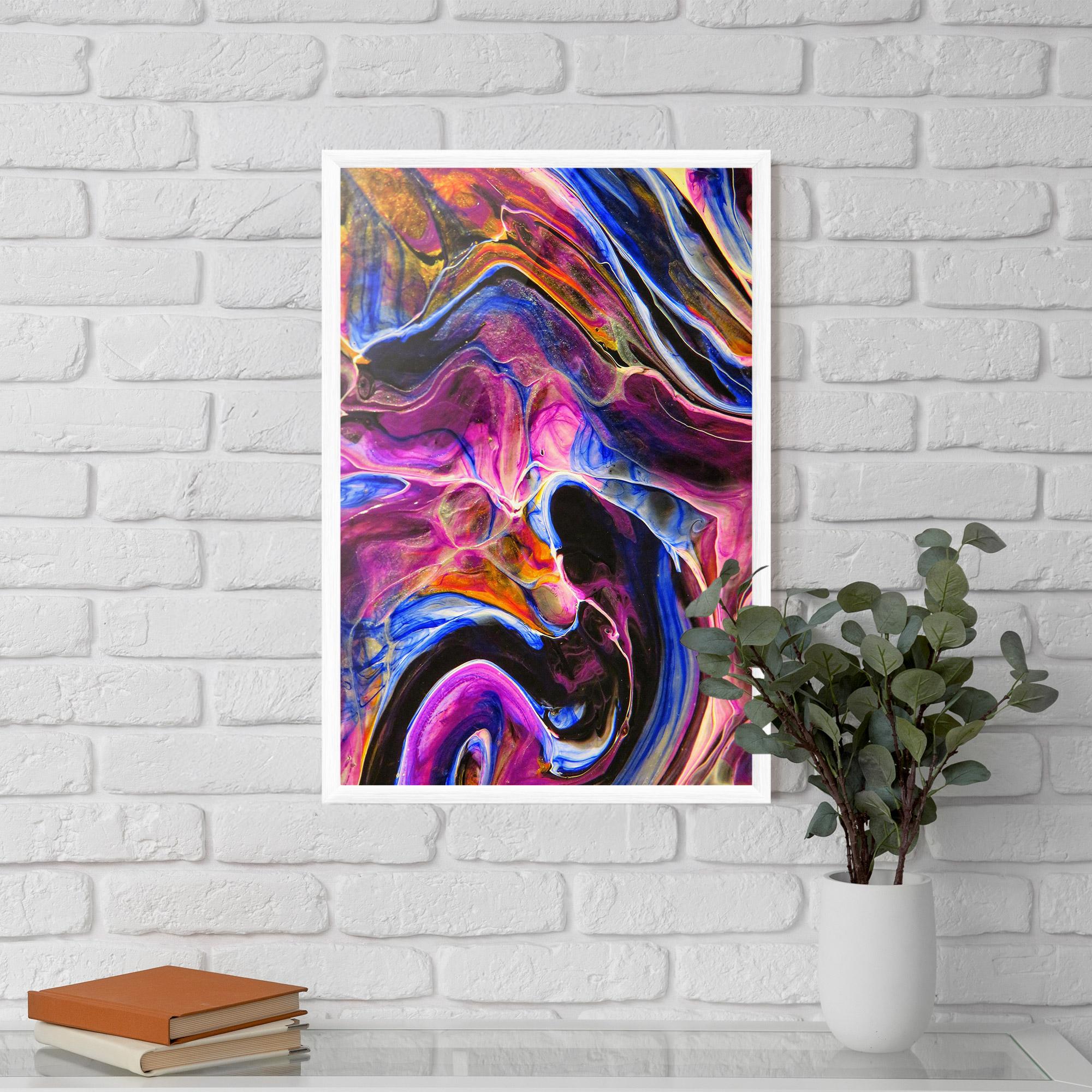 Gerahmte Poster Colourful Abstract Shades mockup 5